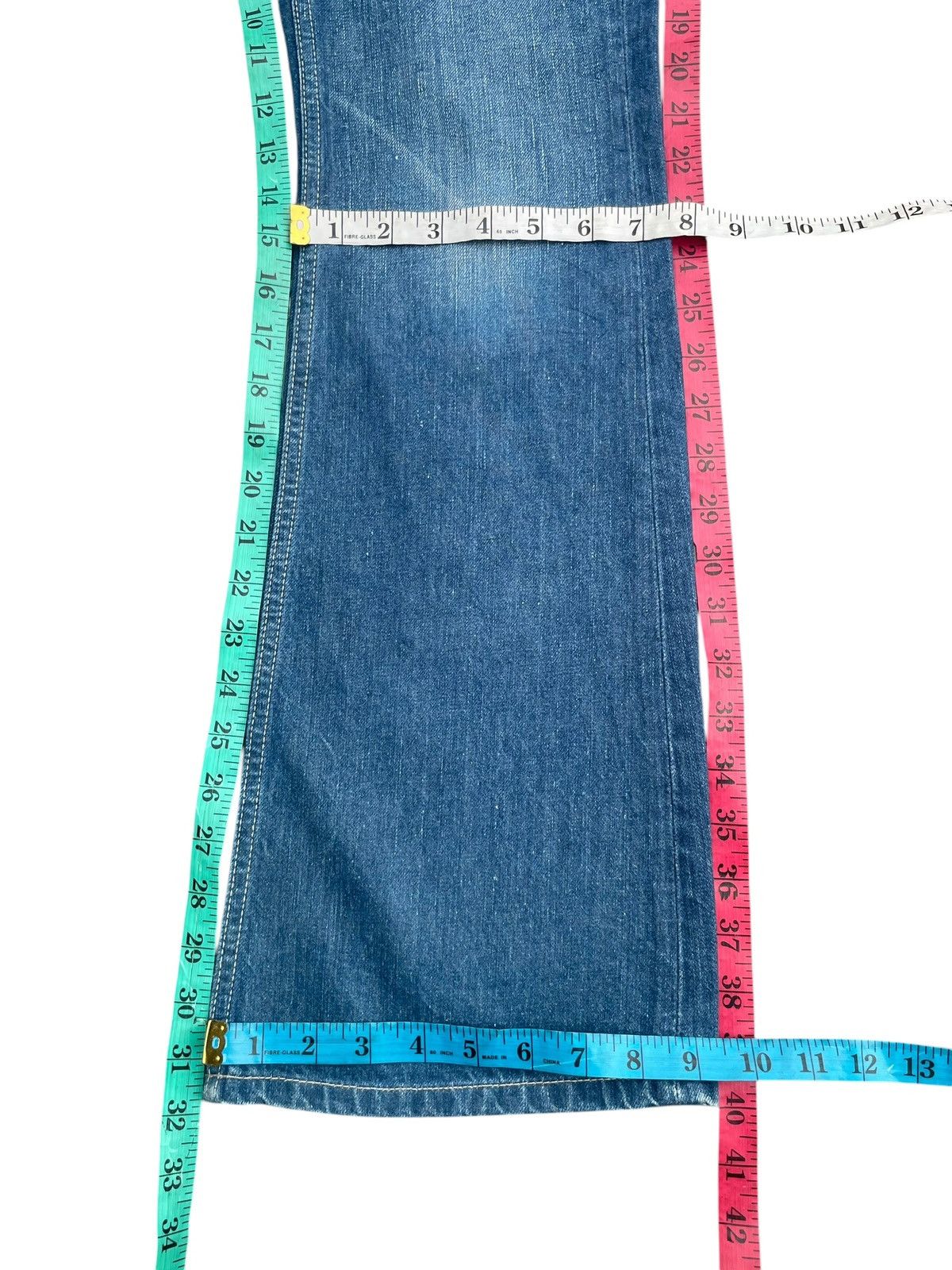 Calvin Klein × Vintage Vintage Calvin Klein Flare Distresed Denim Size 28" / US 6 / IT 42 - 11 Thumbnail