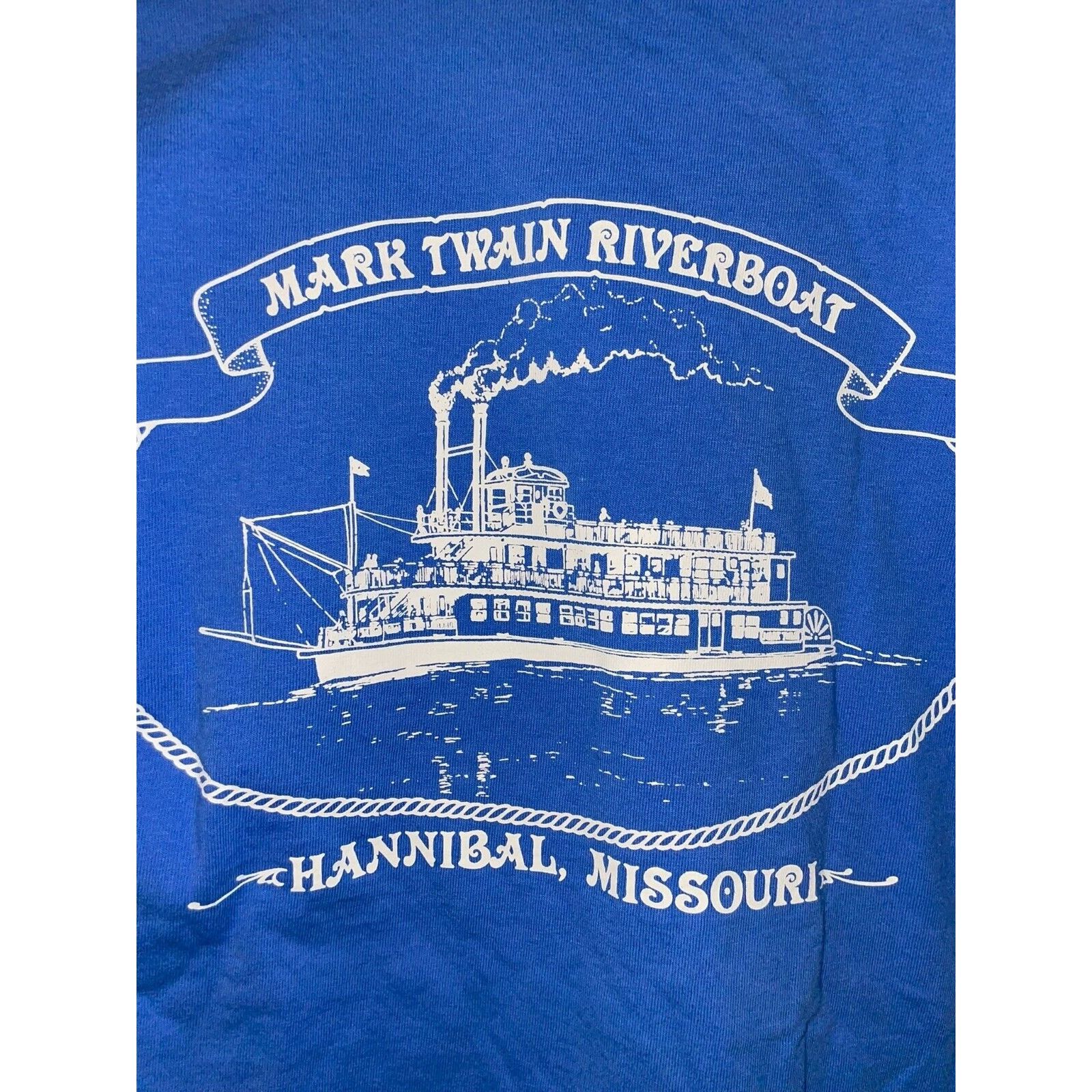 Gildan Vintage Mark Twain Shirt Riverboat Hannibal Missouri Tee S Size US S / EU 44-46 / 1 - 8 Thumbnail