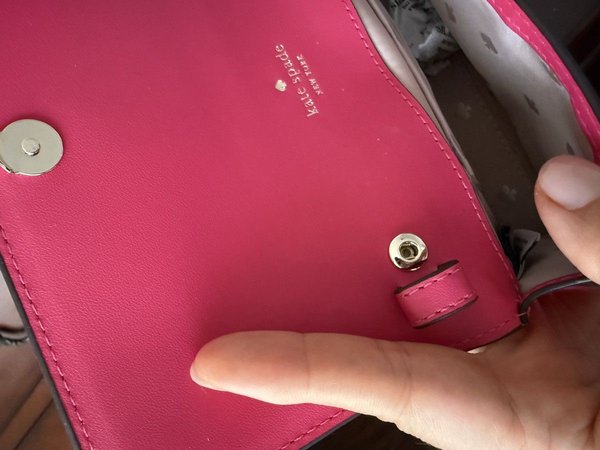 Kate Spade Kate Spade Brynn Small Flap Crossbody Bag Clutch, Pink Ruby Size ONE SIZE - 6 Thumbnail