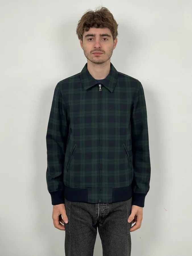 A.P.C. A.P.C College Tartan Navy & Green Jacket Size US S / EU 44-46 / 1 - 2 Thumbnail