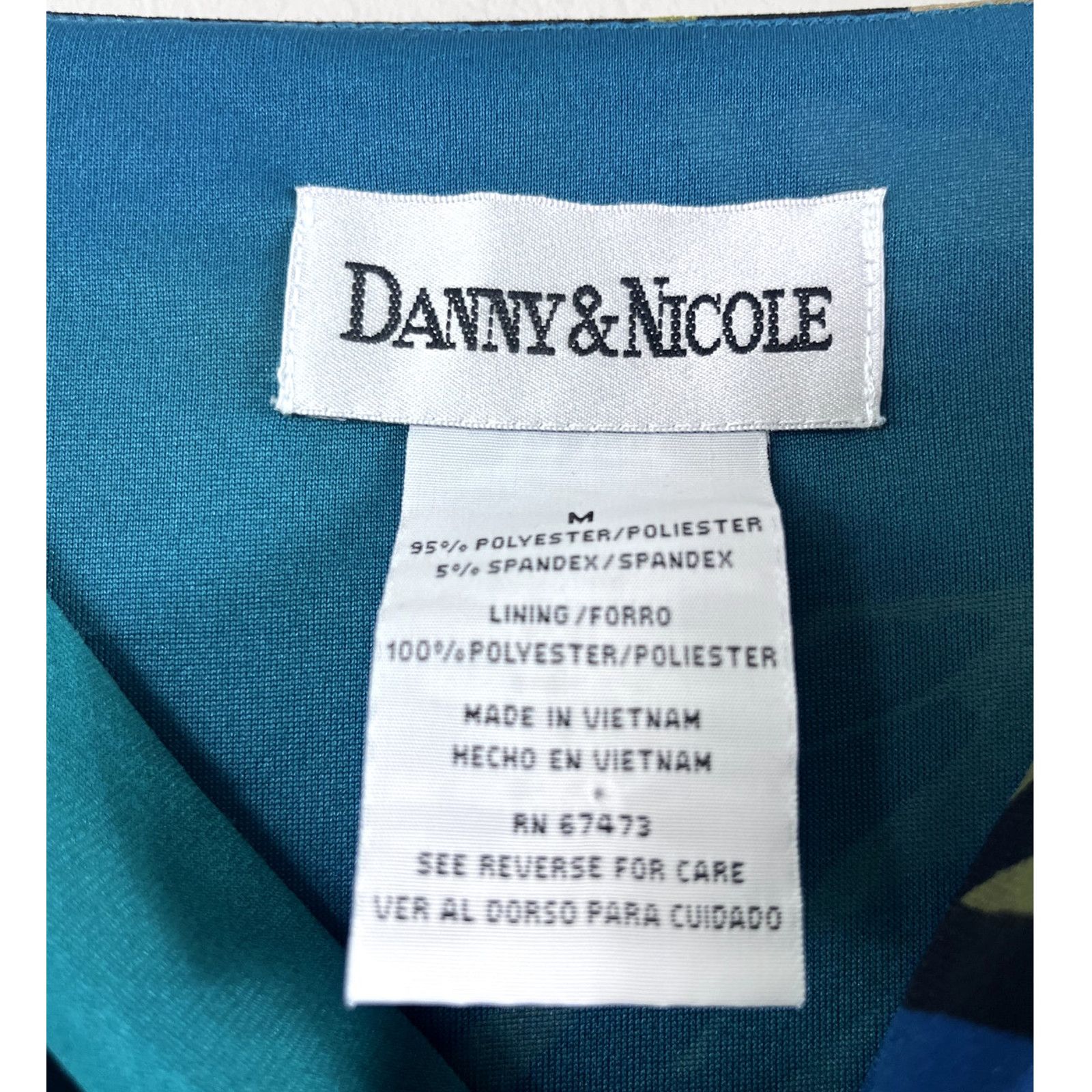 Vintage Women's Vintage Danny & Nicole Maxi Graphic Print Dress M Size M / US 6-8 / IT 42-44 - 4 Thumbnail