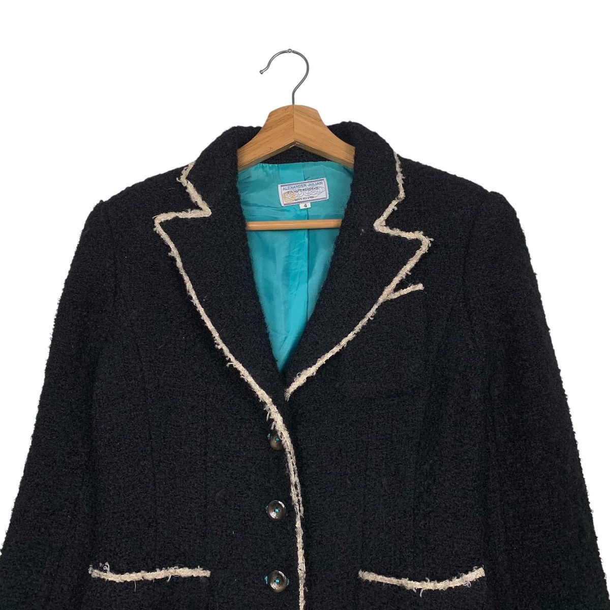 Alexander Julian Alexander Julian Wool Women Jacket Size S / US 4 / IT 40 - 2 Thumbnail
