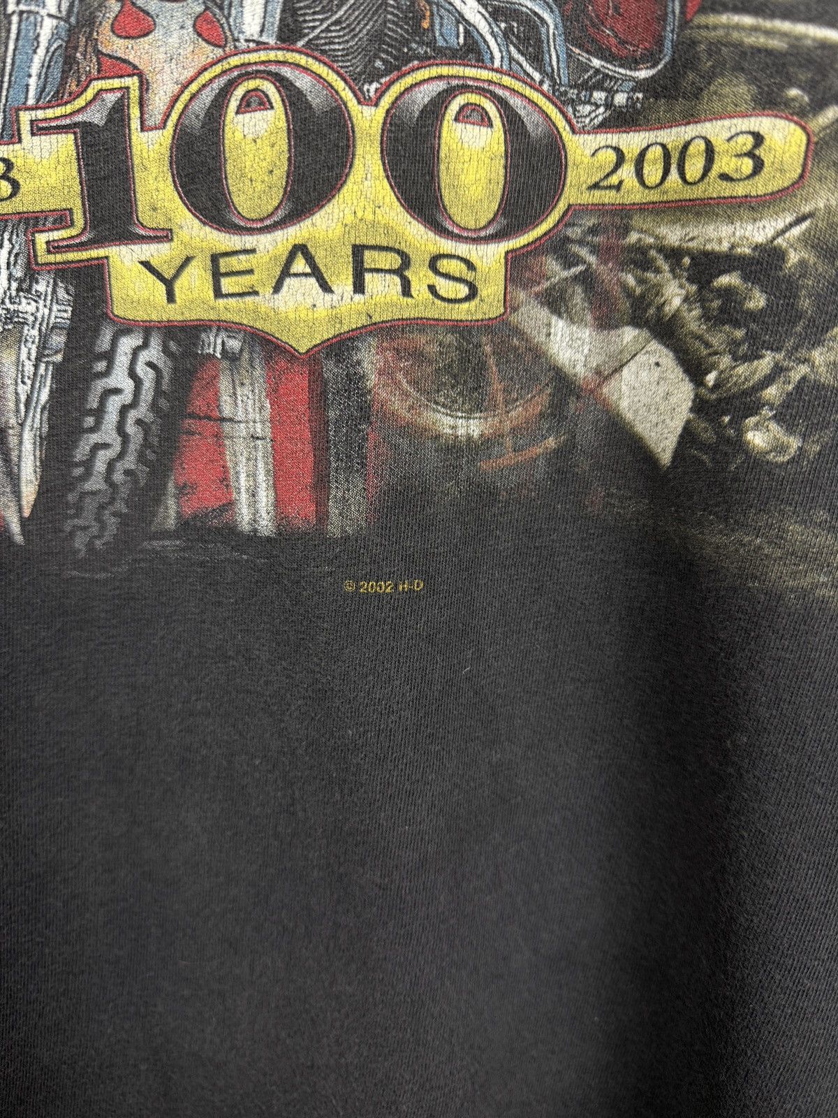 Harley Davidson 🇺🇸 Vintage 2002 Harley Davidson 100th Anniversary USA T-Shirt Size US L / EU 52-54 / 3 - 6 Thumbnail