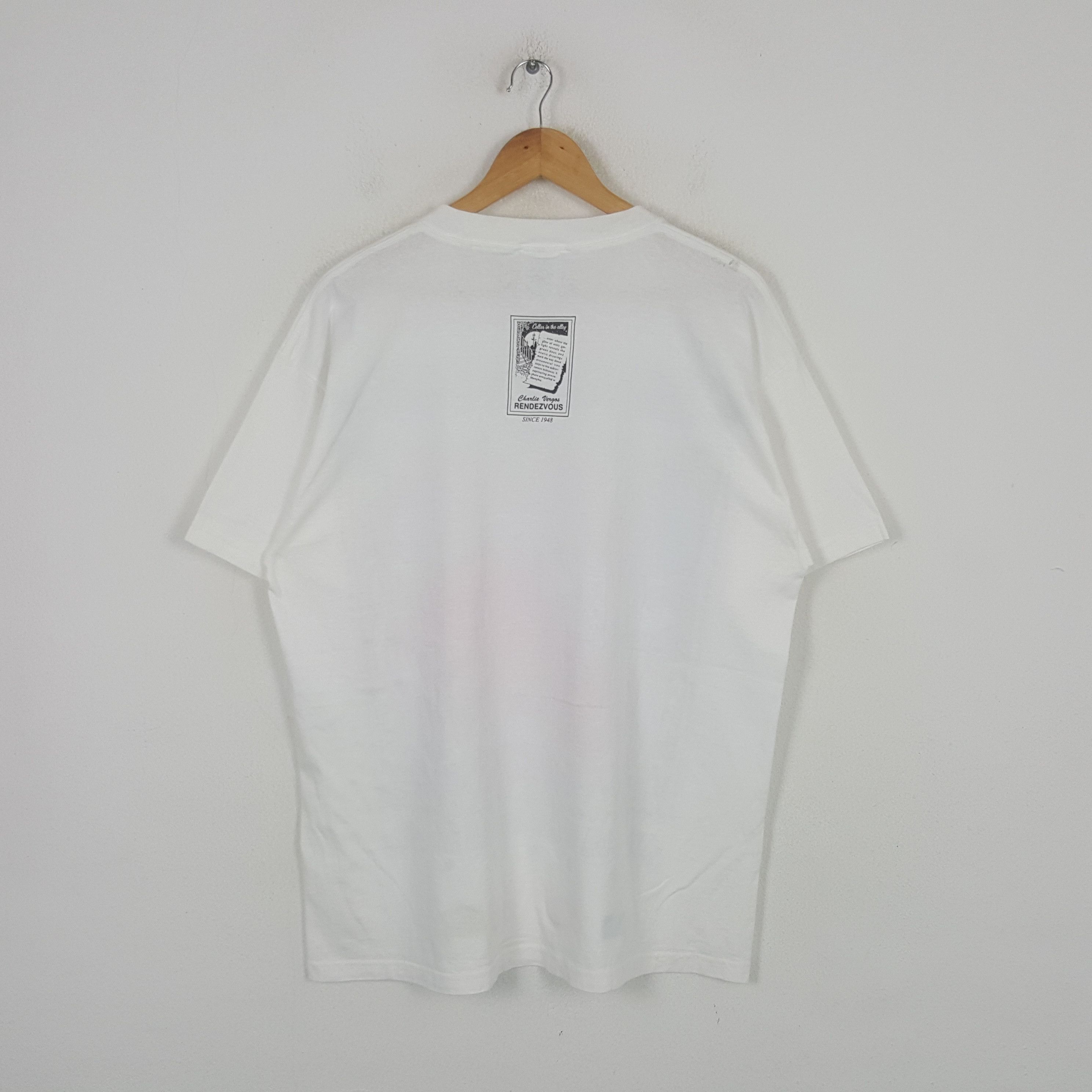 Fruit Of The Loom Vintage Rendezvous 1991 Myles Mailie Art Tshirt RR26 Size US L / EU 52-54 / 3 - 3 Thumbnail