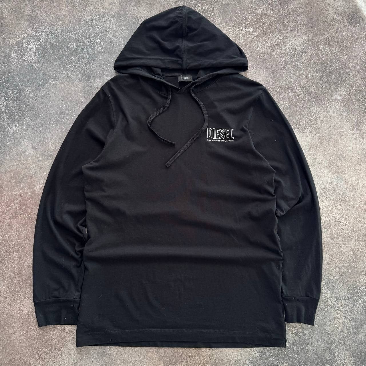 Diesel × Vintage Diesel Black Long Hoodie Size M / US 6-8 / IT 42-44 - 1 Thumbnail