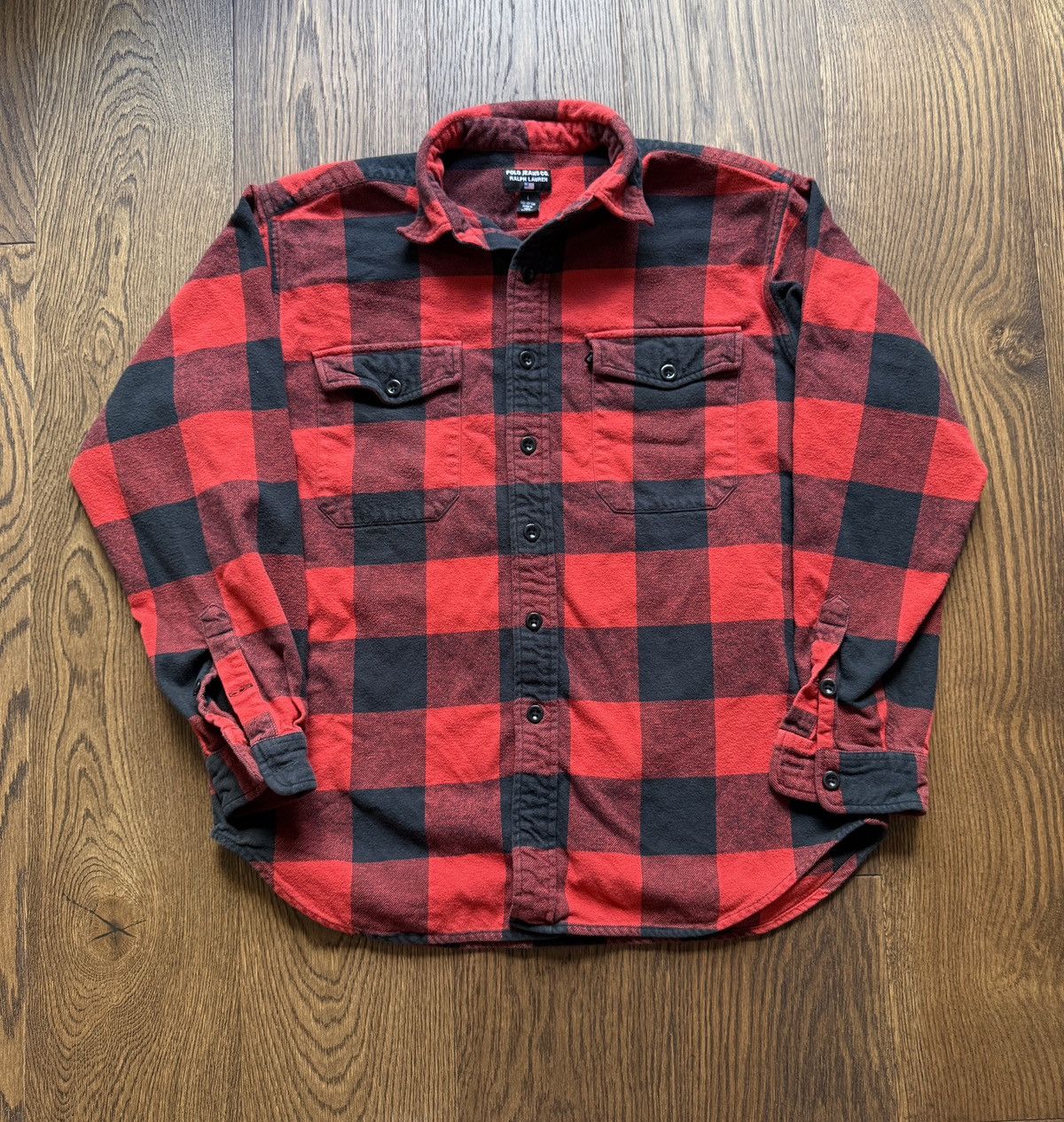 Polo Ralph Lauren Vintage Polo Jeans Co Ralph Lauren Flannel Button Up Shirt Size US L / EU 52-54 / 3 - 1 Thumbnail