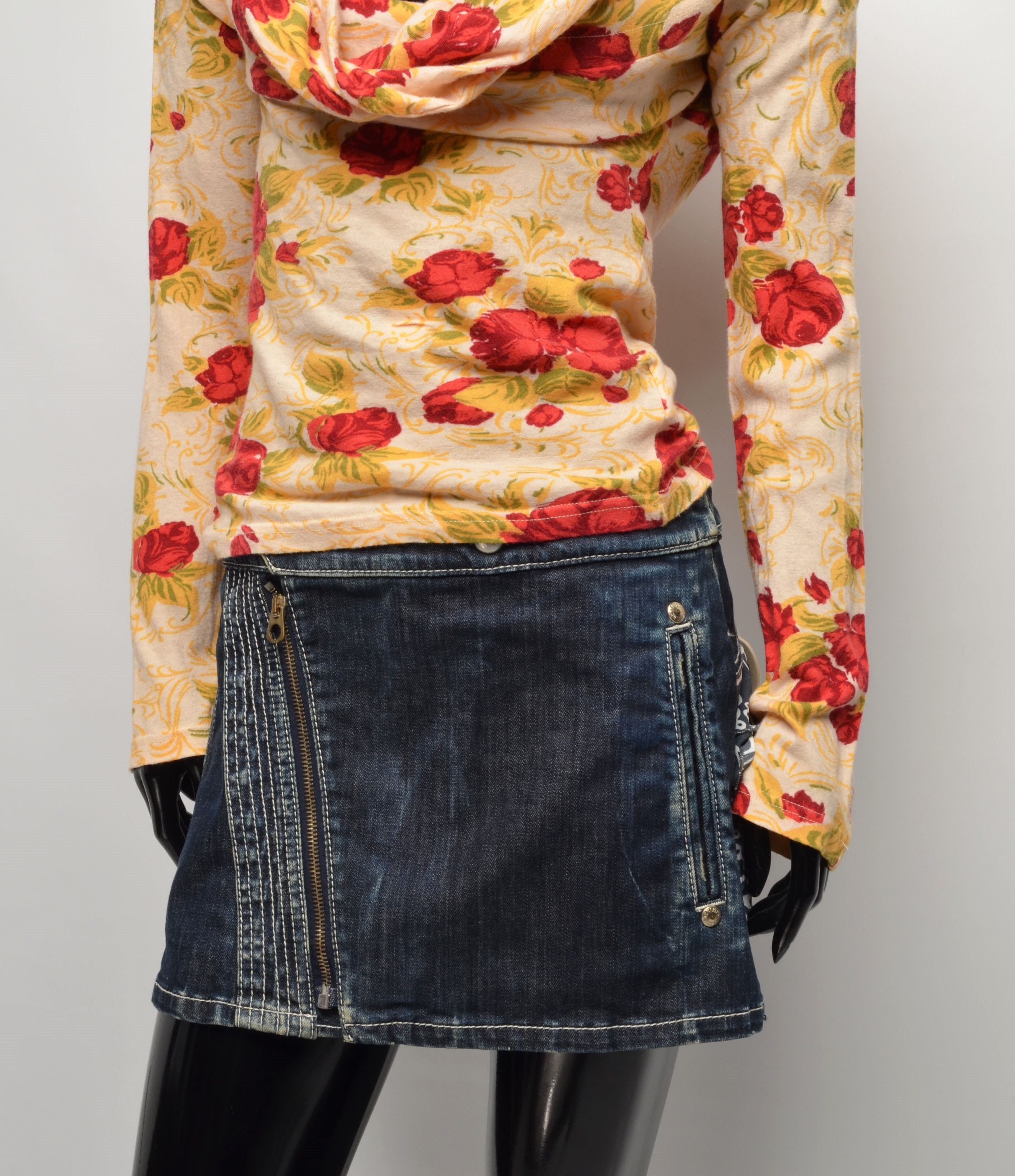 Diesel × Vintage Vintage Diesel Y2K Fairy Floral Cowl Neck Long Sleeve Top Size M / US 6-8 / IT 42-44 - 7 Thumbnail