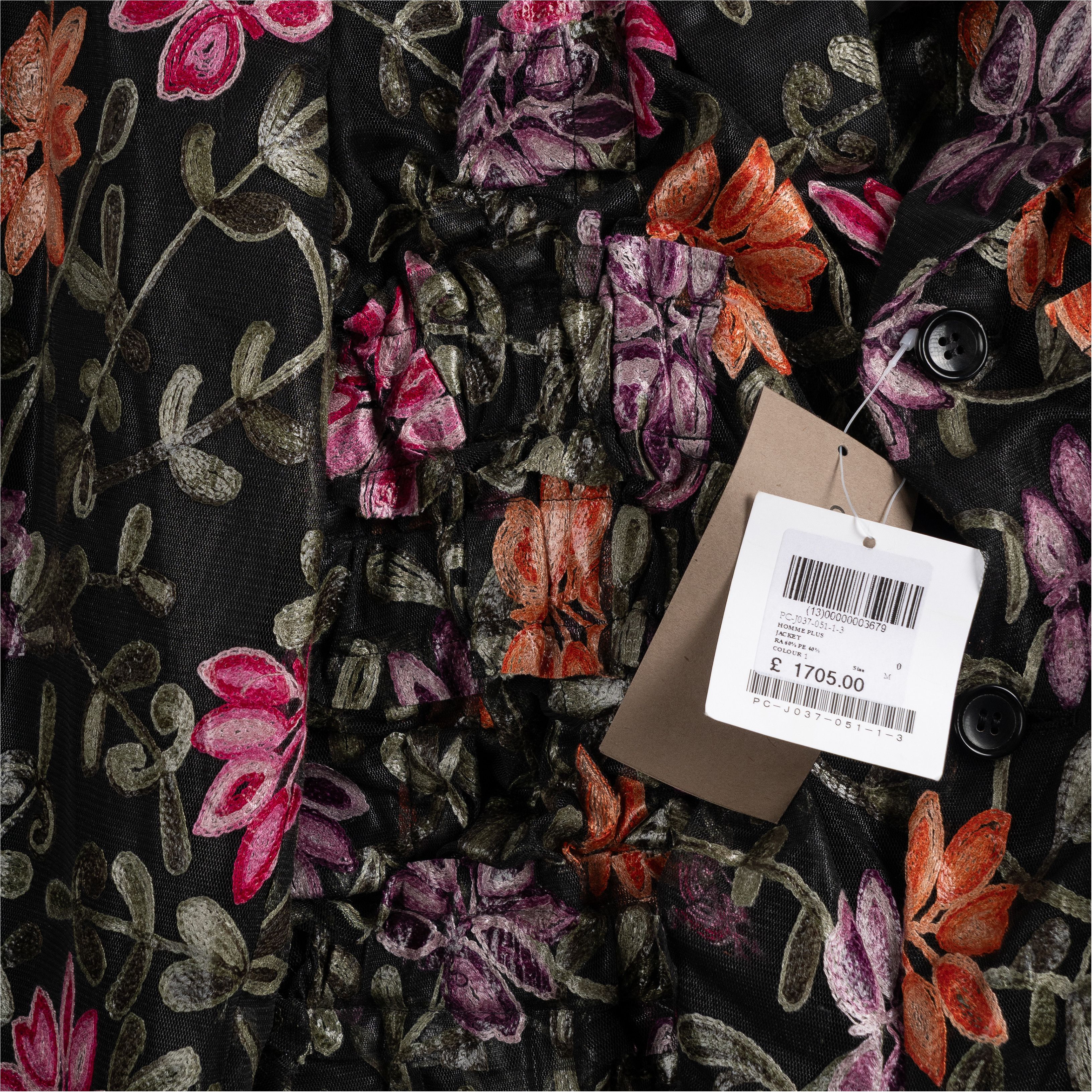 Comme des Garcons Homme Plus Comme Des Garcons Homme Plus SS19 Embroidered Mesh Floral Size US M / EU 48-50 / 2 - 9 Thumbnail
