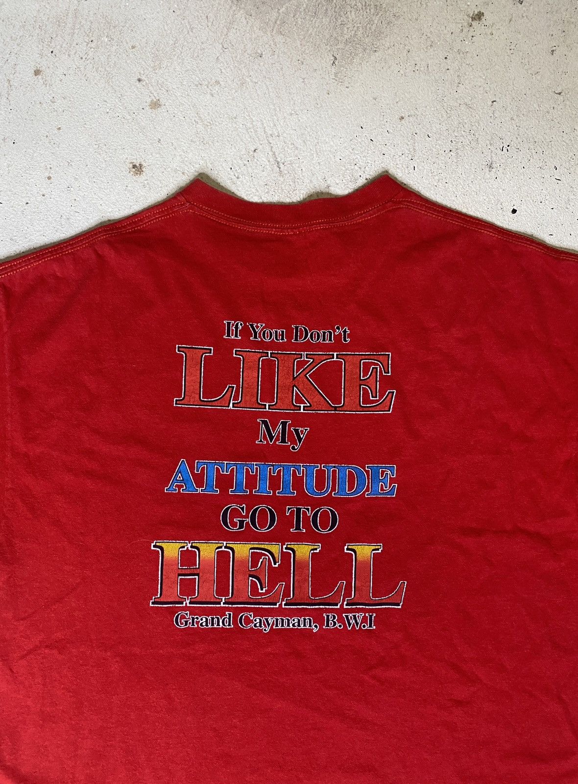 Vintage Y2k devils hangout hells grand cayman go to Hell t-shirt Size US L / EU 52-54 / 3 - 1 Thumbnail