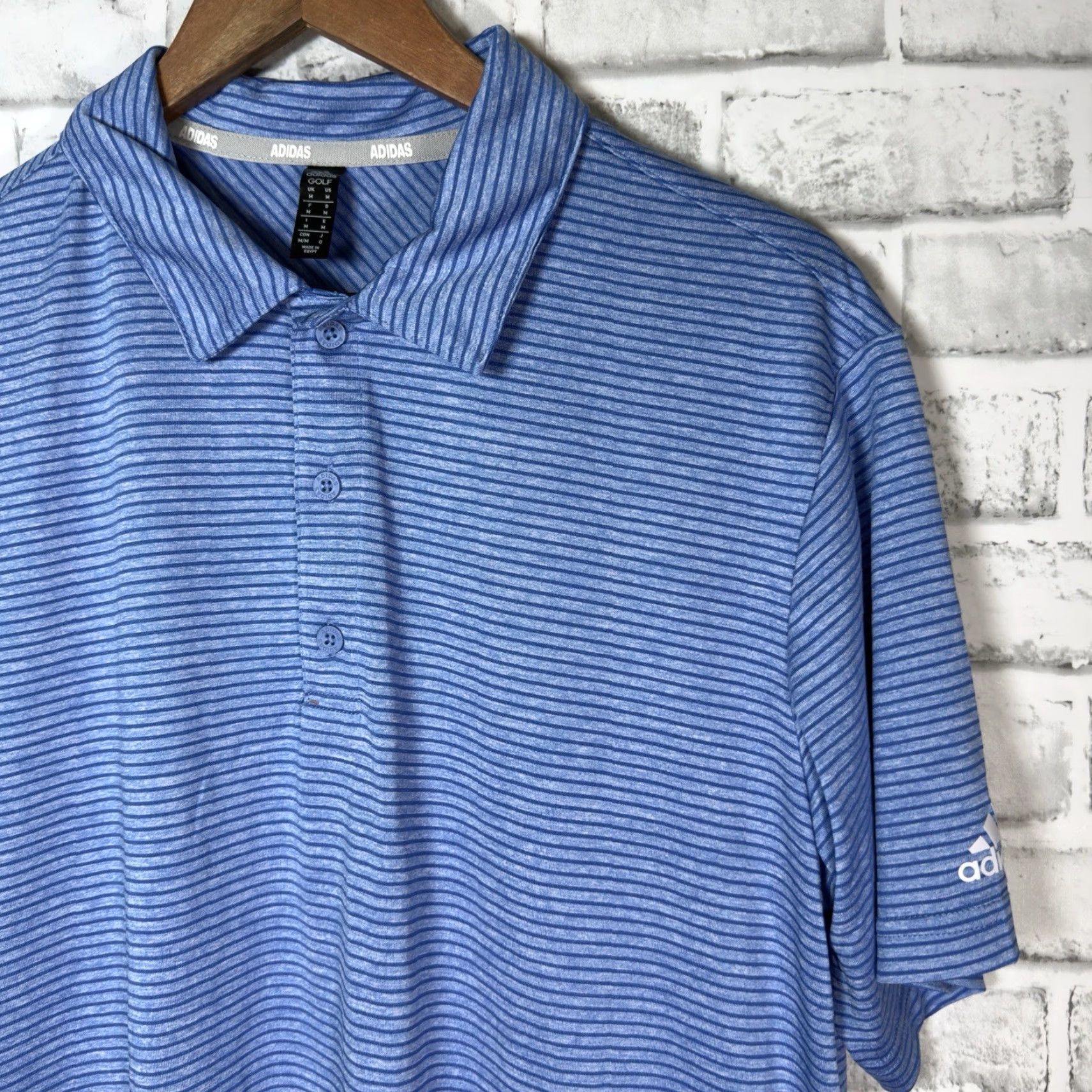 Adidas Adidas Golf Polo Shirt Mens M Athletic Blue Shirt Size US M / EU 48-50 / 2 - 2 Thumbnail