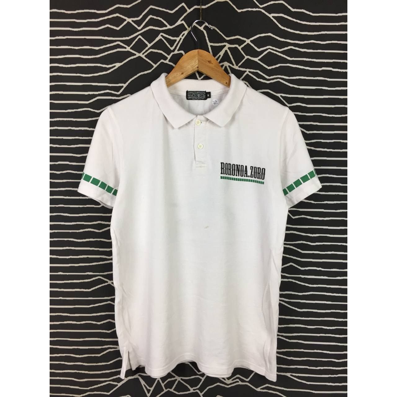 Anime × Vintage Vtg One Piece Roronoa Zoro Three Swords Anime Manga Polo Tee Size US M / EU 48-50 / 2 - 7 Thumbnail