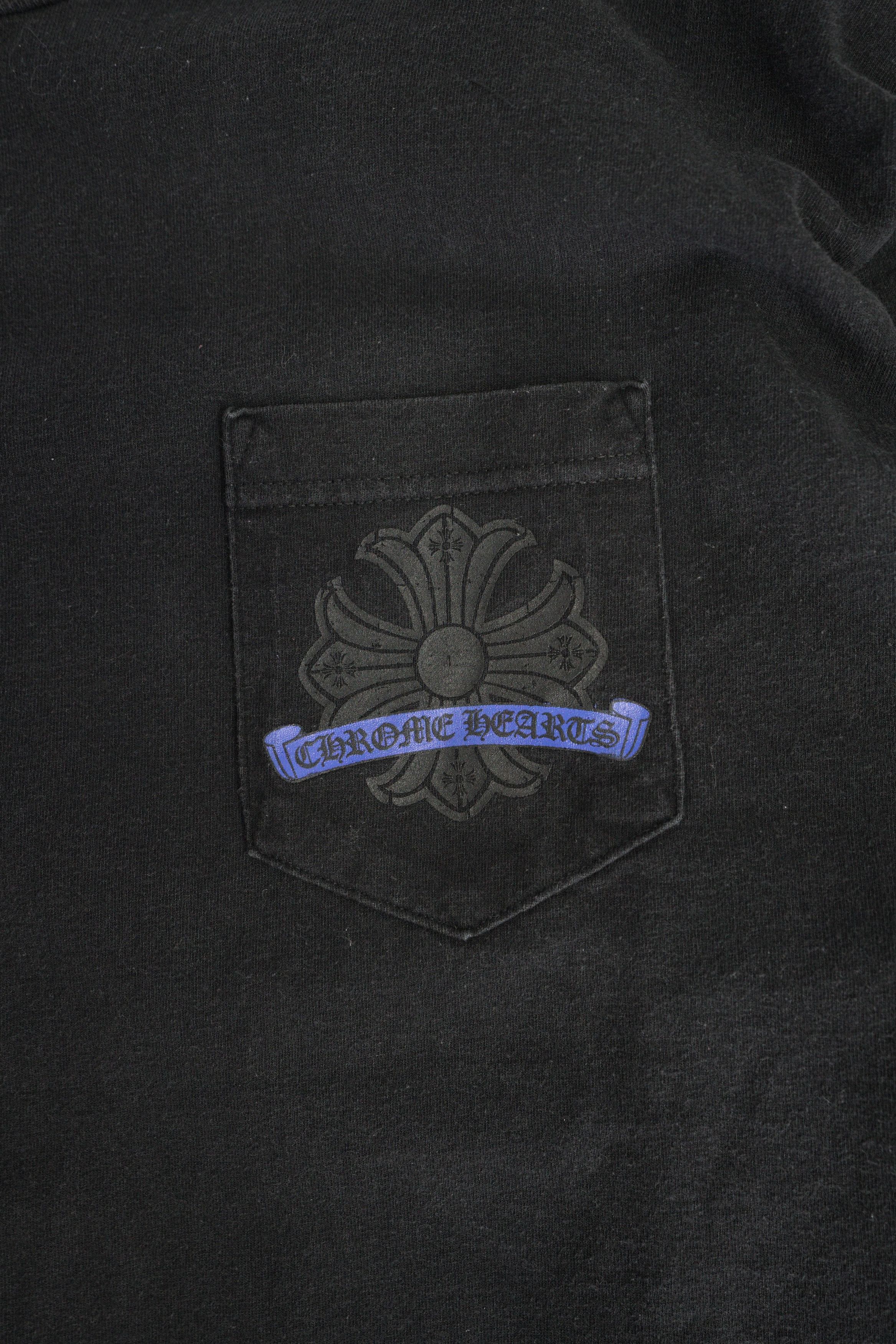 Chrome Hearts Chrome Hearts Blue Horseshoe Plus LS Tee Size US XL / EU 56 / 4 - 4 Thumbnail