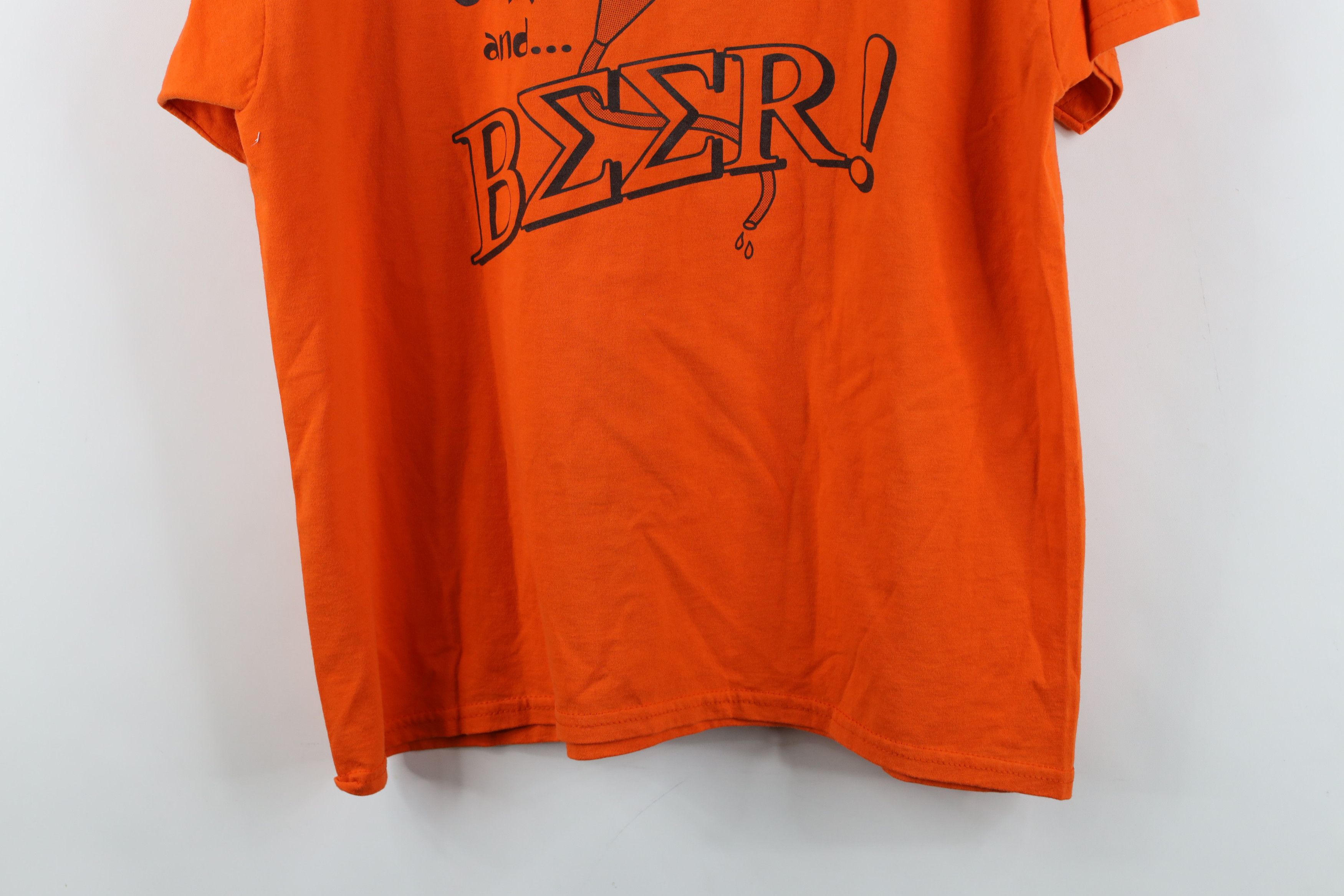 Vintage Vintage 90s Streetwear Fraternity Greek Letter Beer T-Shirt Size US XL / EU 56 / 4 - 12 Thumbnail