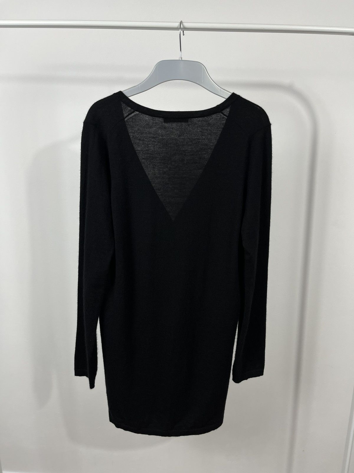Designer Bruno Manetti Black Cashmere Long Cardigan IT 46 Women’s L Size L / US 10 / IT 46 - 11 Thumbnail