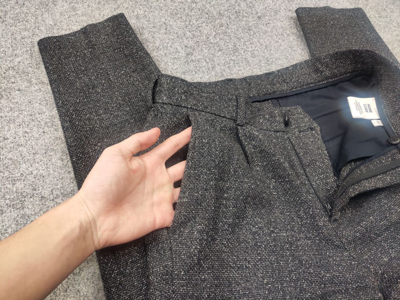Homecore Homecore Japan Design Wool Blend Straight Casual Tweed Pants Size US 30 / EU 46 - 13 Thumbnail