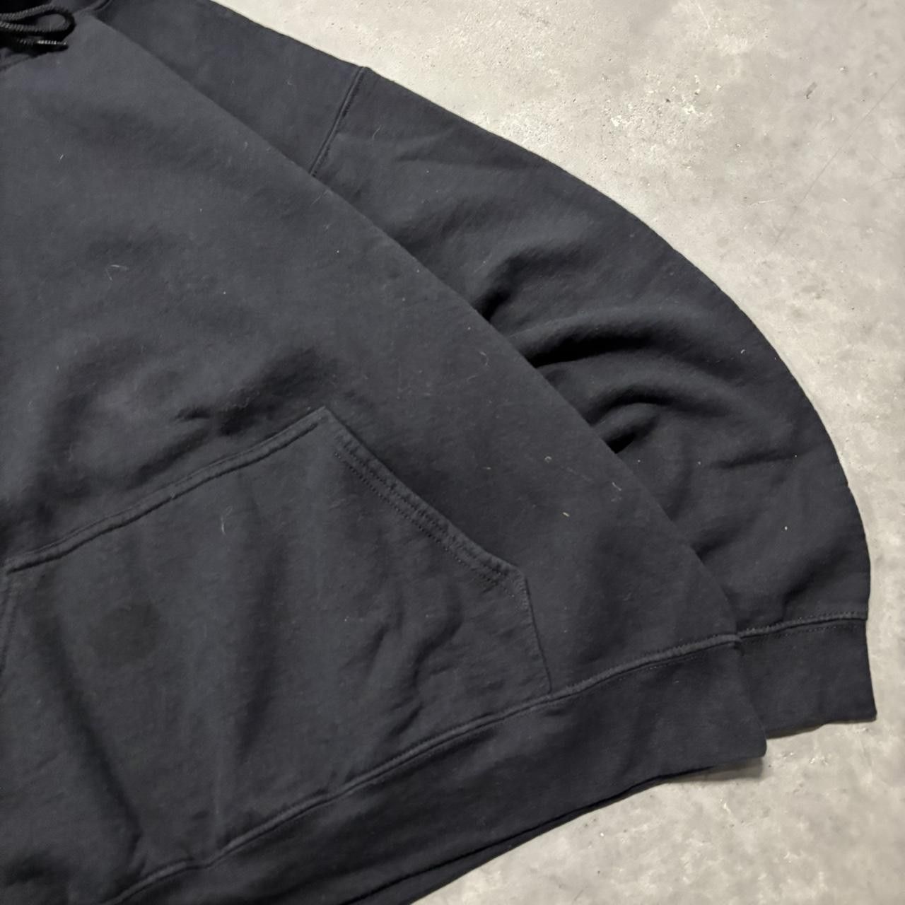 Russell Athletic × Vintage Crazy Vintage Y2K/2000s Black Blank Russell Style Essential Hoodie! Size US L / EU 52-54 / 3 - 4 Thumbnail