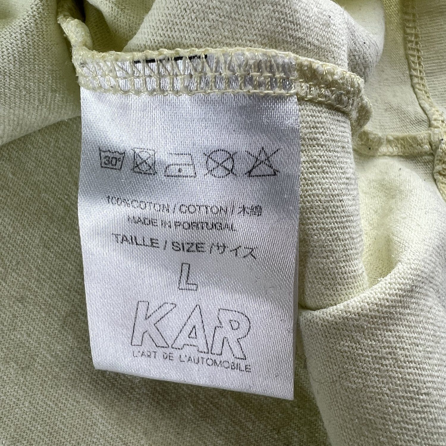 Kar Kar L’art De L’automobile Yellow Gradient Garage T-Shirt Size US L / EU 52-54 / 3 - 7 Thumbnail