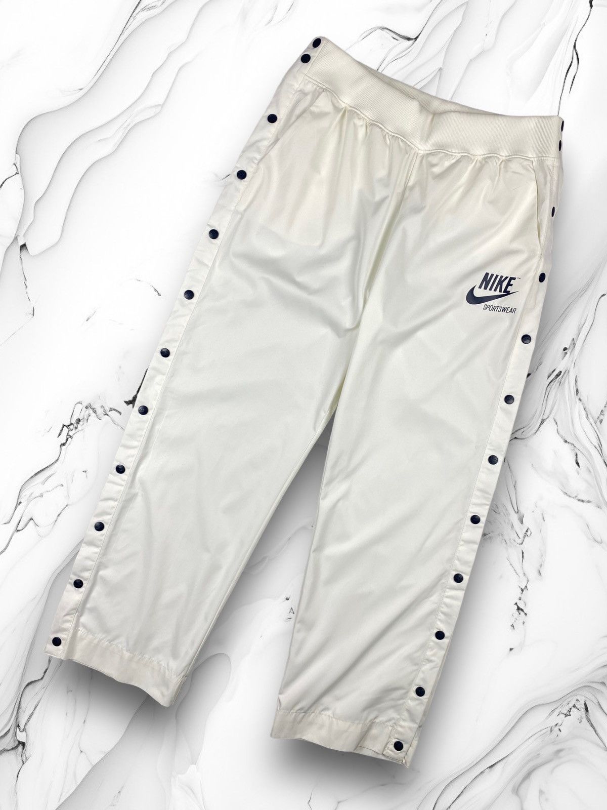 Nike × Vintage Vintage Nike Y2K Drill Joggers Pants Size 30" / US 8 / IT 44 - 1 Thumbnail