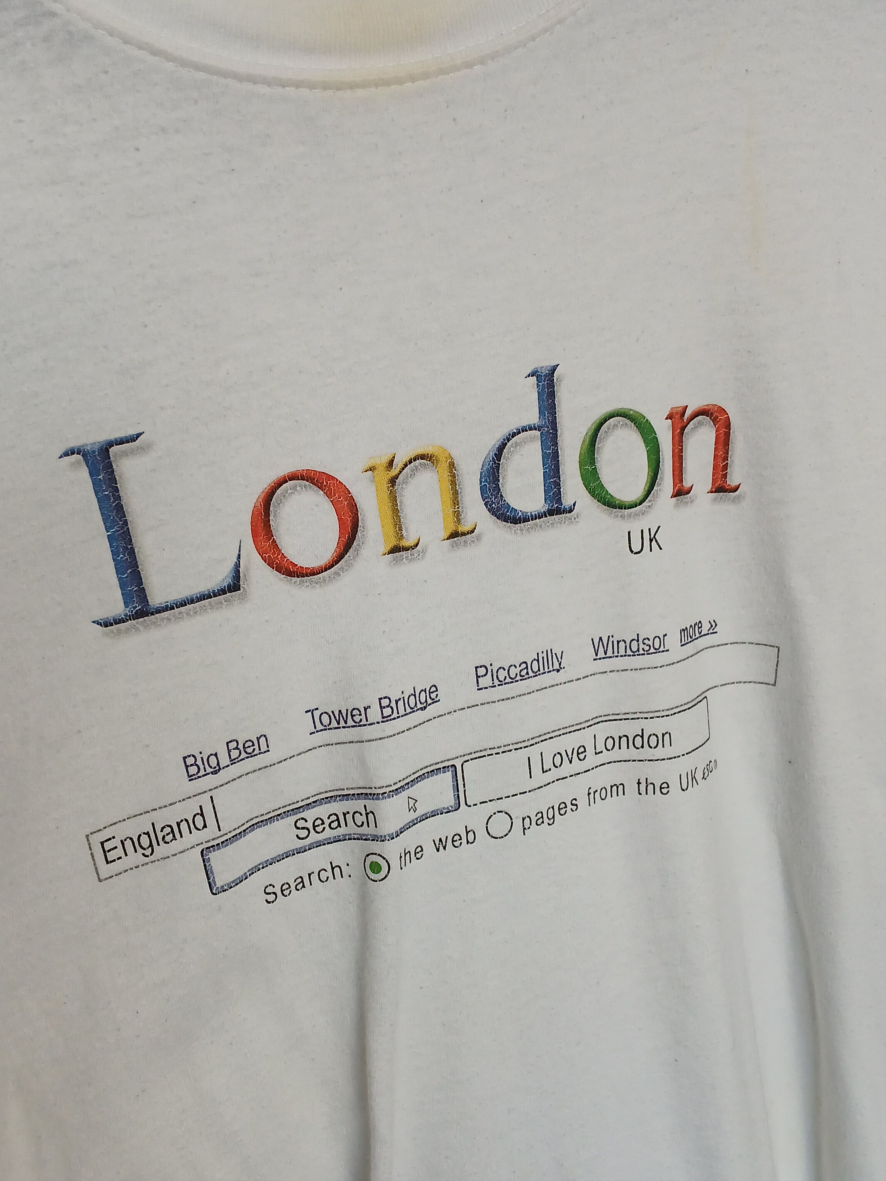 Vintage Vintage Google London T-Shirt Size US L / EU 52-54 / 3 - 3 Thumbnail