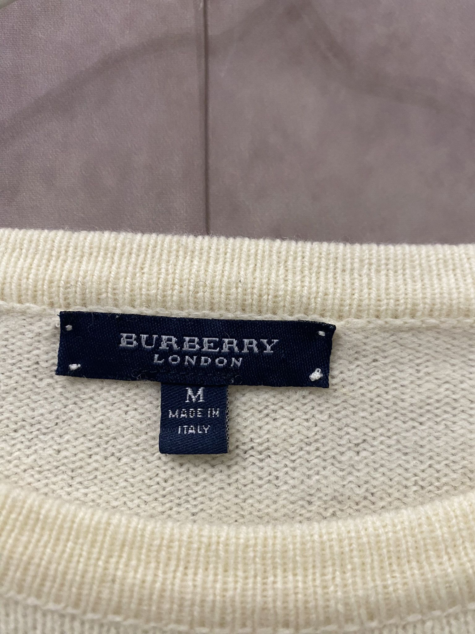 Burberry × Designer Burberry Sweater Nova Check Vintage Size US M / EU 48-50 / 2 - 3 Thumbnail