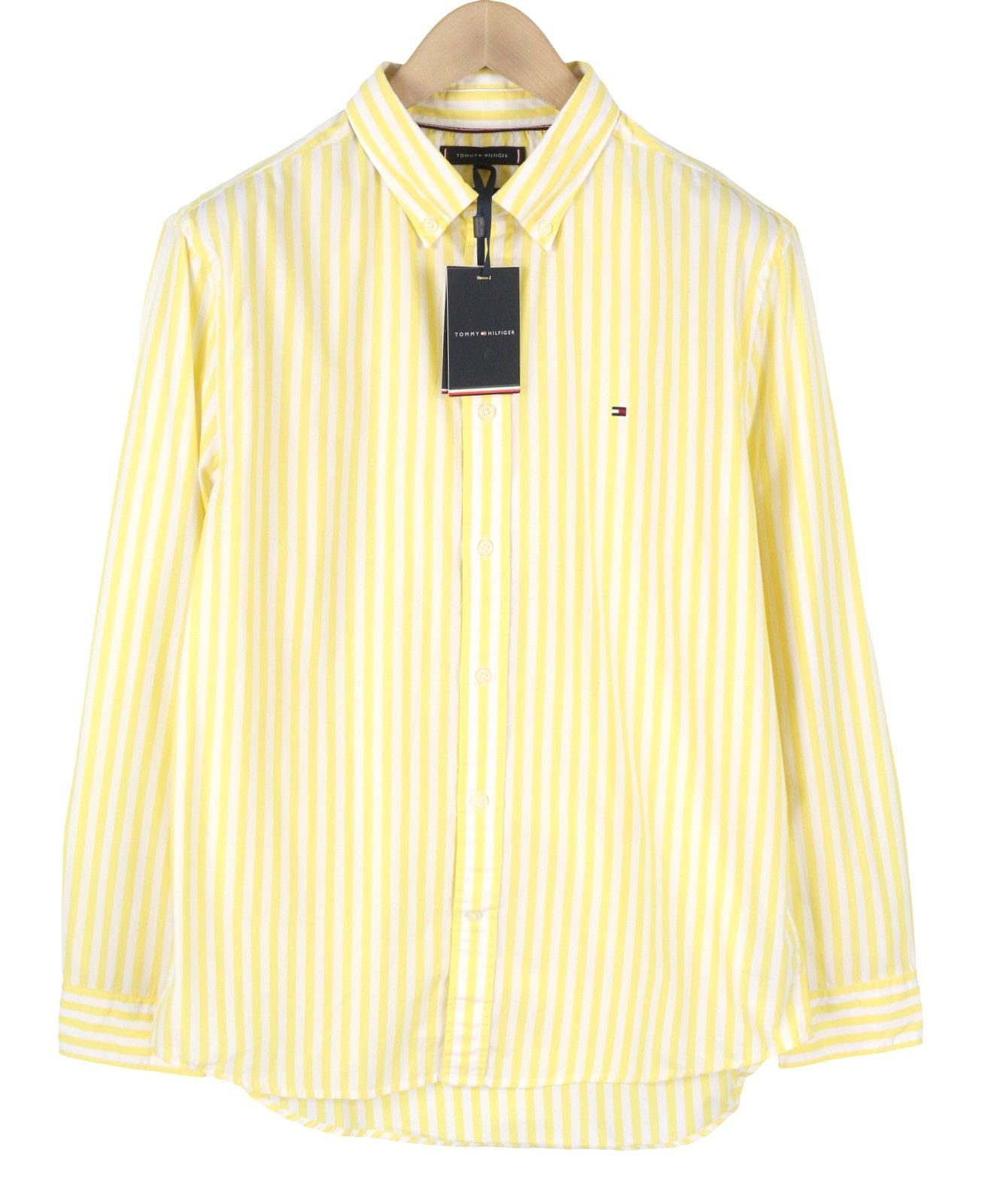 Tommy Hilfiger THFLEX POPLIN BOLD 2XL Yellow Striped 87688 Size US XXL / EU 58 / 5 - 1 Thumbnail