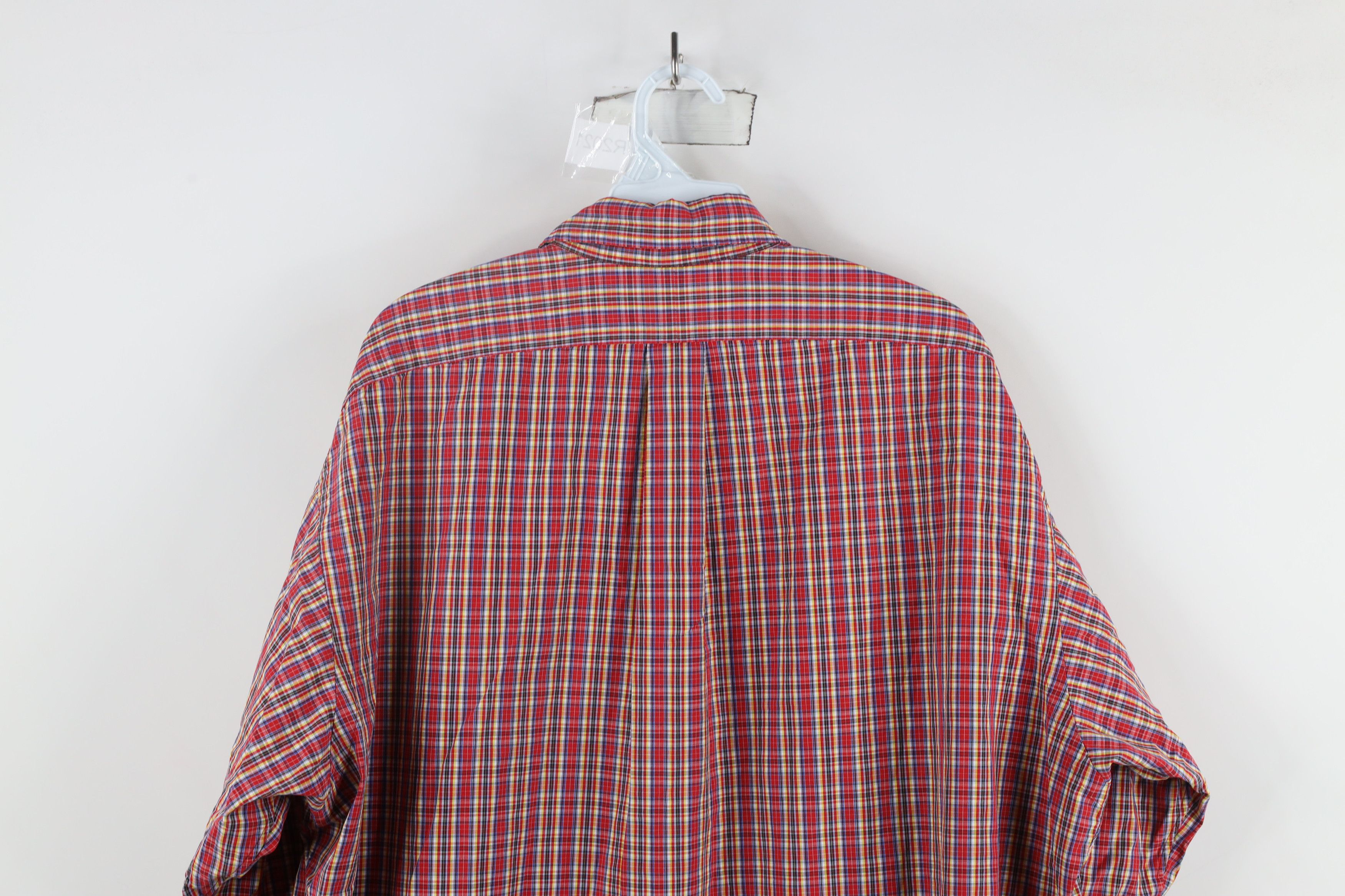 Ralph Lauren × Vintage Vintage 90s Ralph Lauren Rainbow Plaid Button Down Shirt Size US XL / EU 56 / 4 - 8 Thumbnail