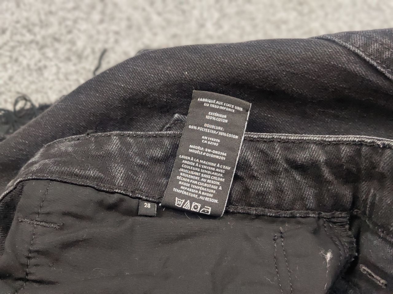 Helmut Lang Helmut Lang High Rise Raw Crop Black Stone Denim Jeans Size 28" / US 6 / IT 42 - 17 Thumbnail