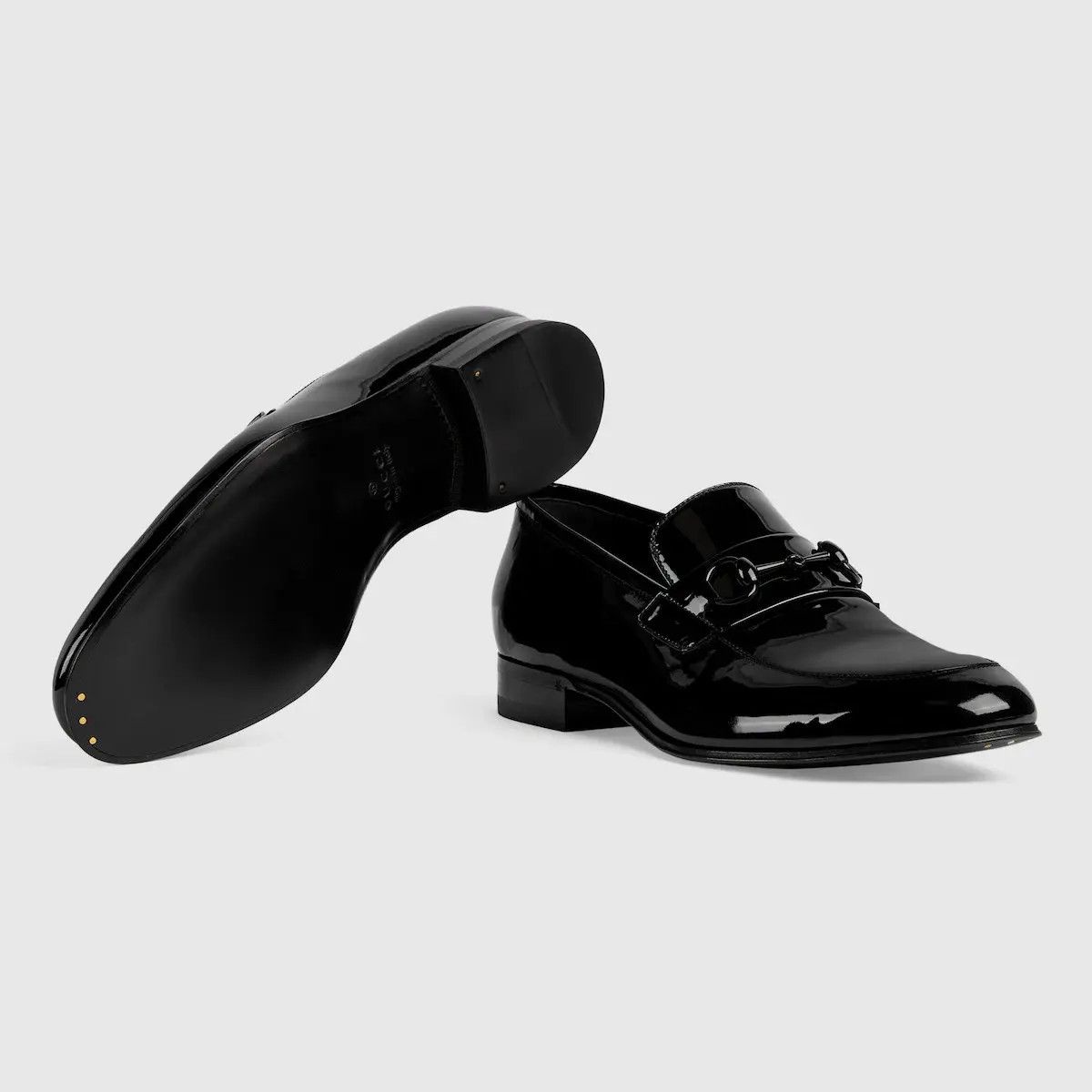 Gucci Gucci Ed Black Patent Leather Horsebit Loafer G 13 US 14 Size US 14 / EU 47 - 11 Thumbnail