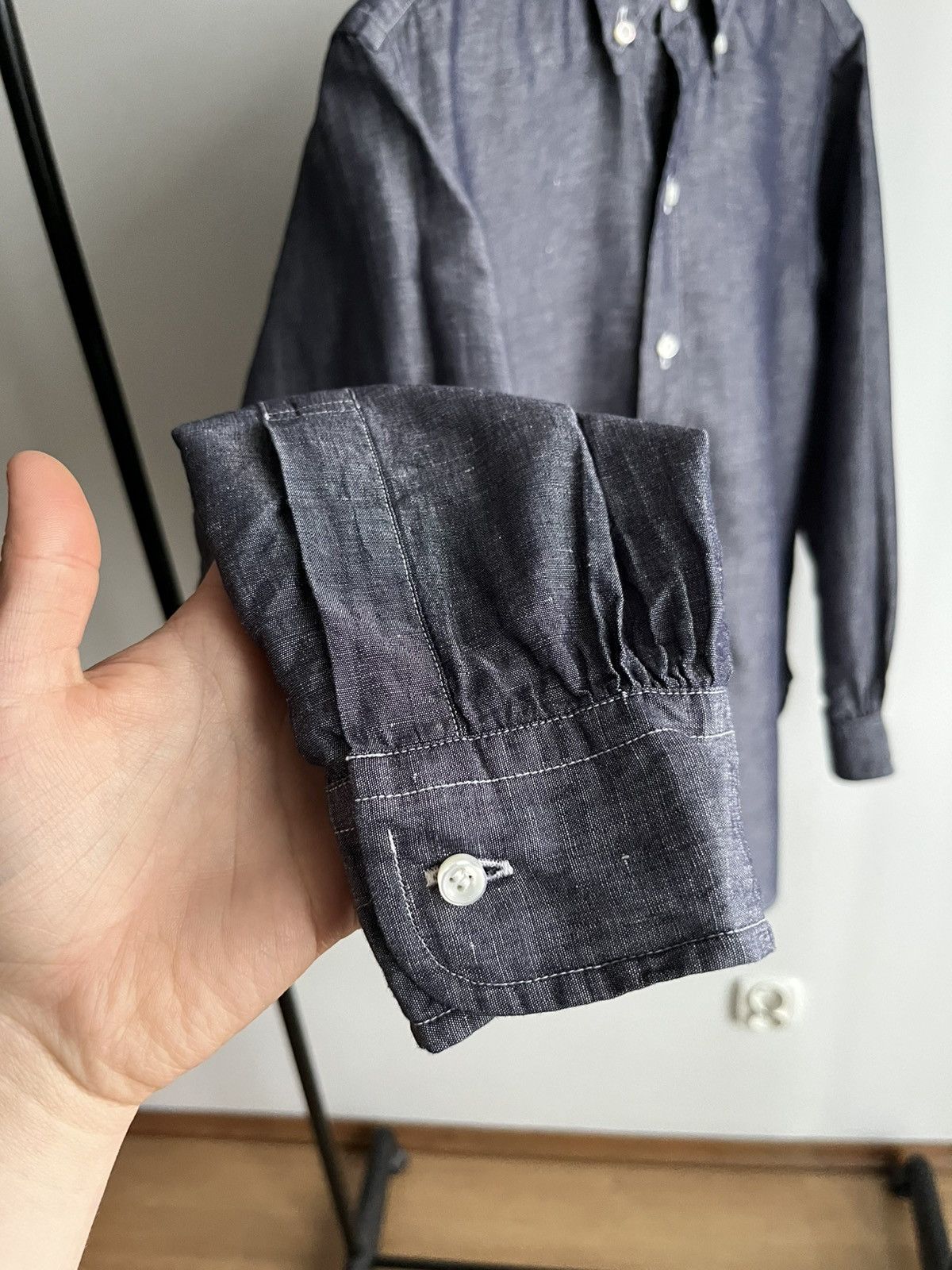 Post Overalls Post O’alls overalls linen cotton blend indigo shirt Size US S / EU 44-46 / 1 - 8 Thumbnail