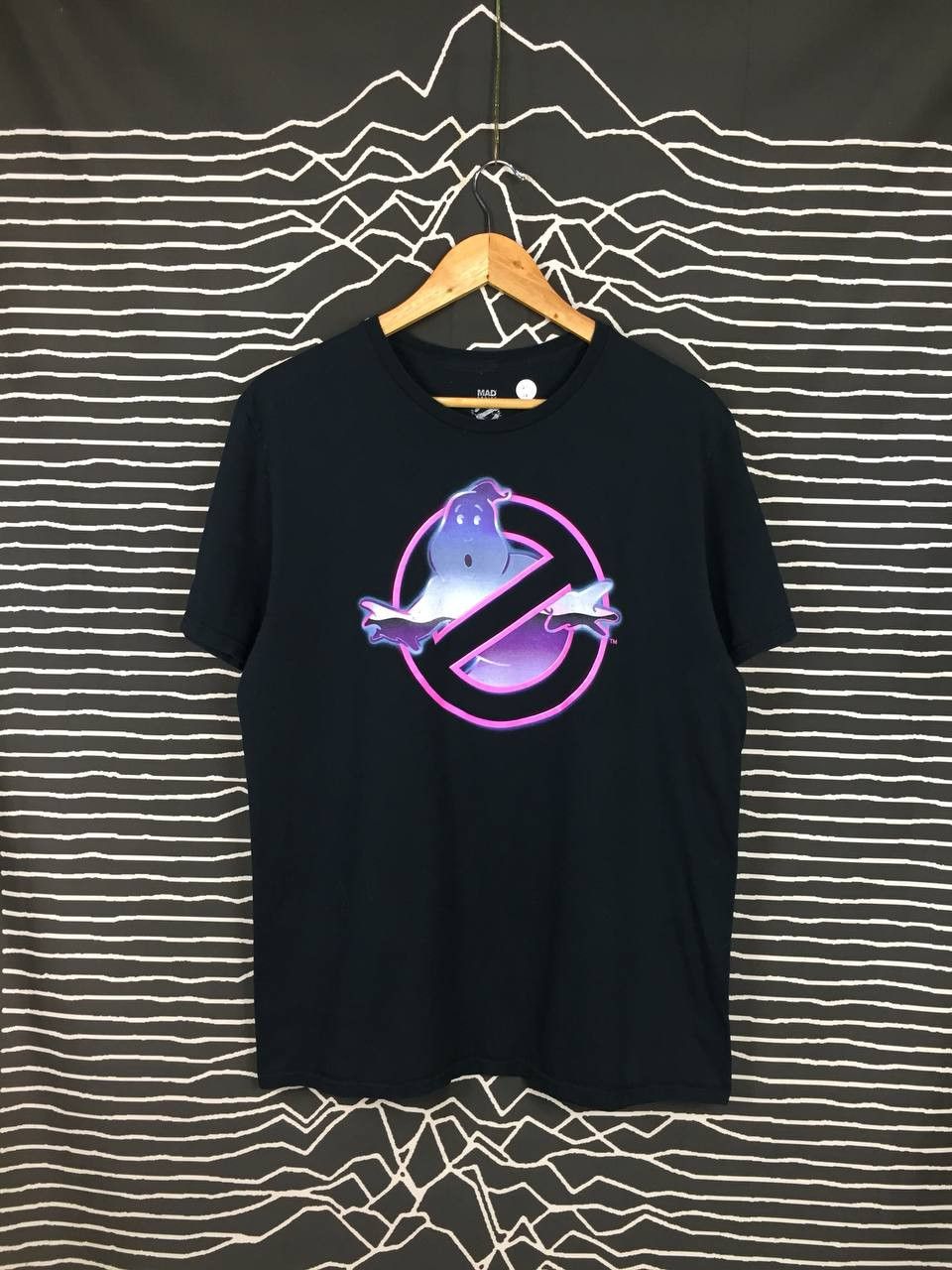 Mad Engine × Vintage Mad Engine Ghostbusters Neon Graphic Logo Movie Tee Size US L / EU 52-54 / 3 - 1 Thumbnail