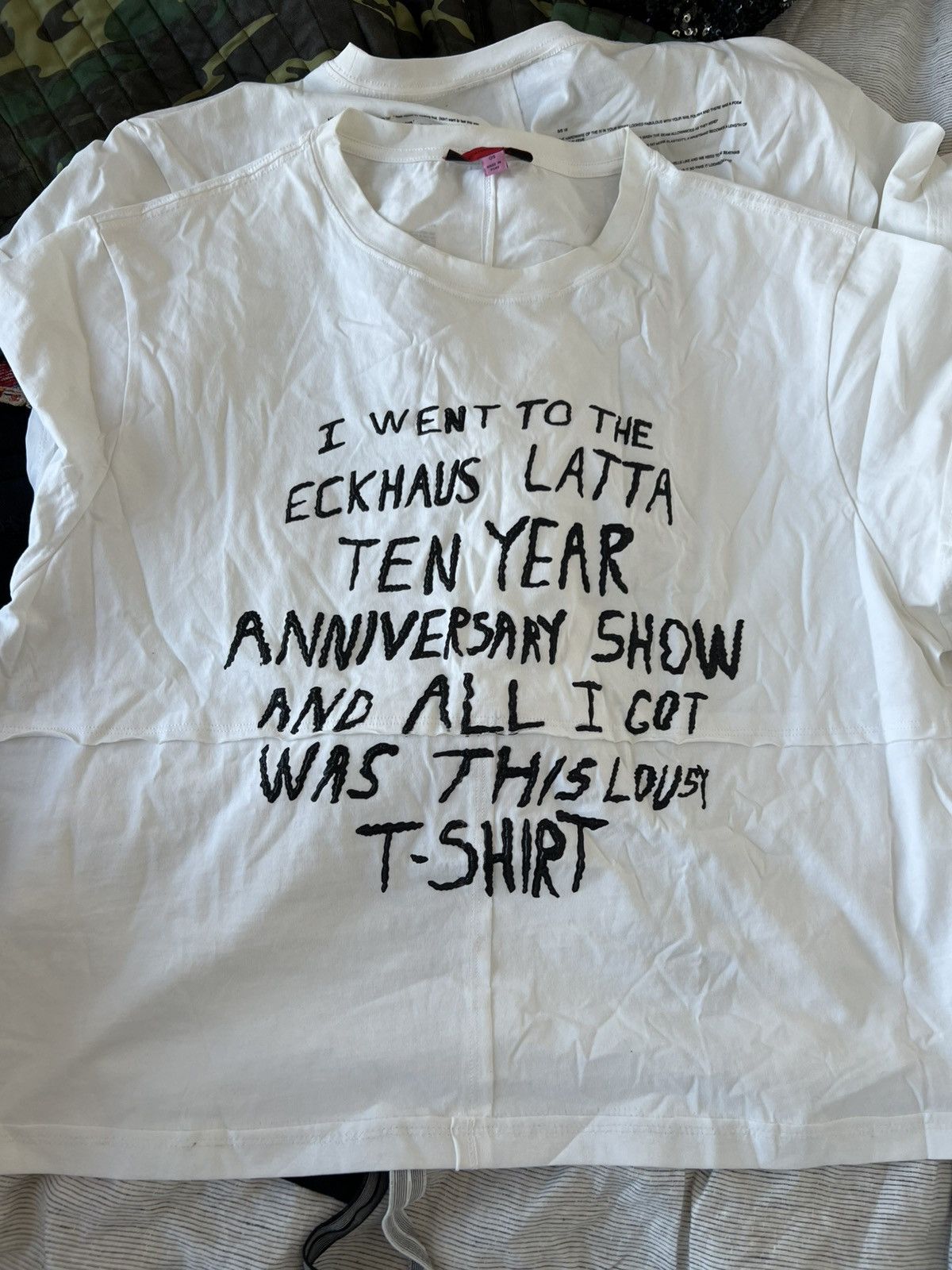 Eckhaus Latta Runway Show Invite T Shirt Size US L / EU 52-54 / 3 - 1 Thumbnail