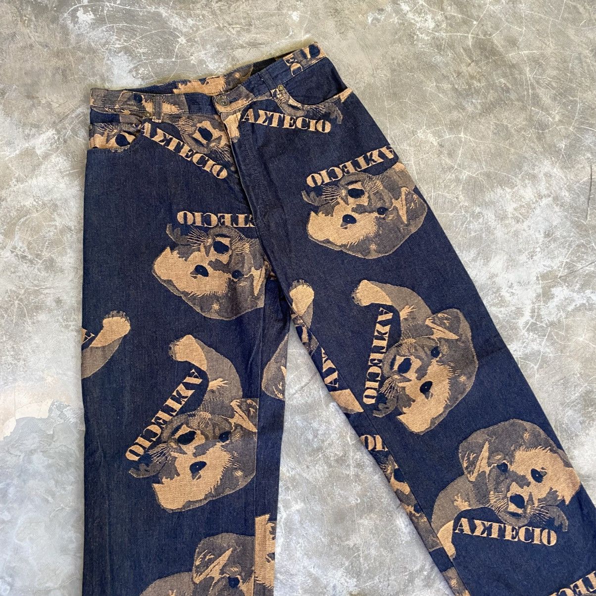 Hysteric Glamour 2000s Aetecio Pants Dog Printed Junya Watanabe Style Pants Size US 26 / EU 42 - 2 Thumbnail