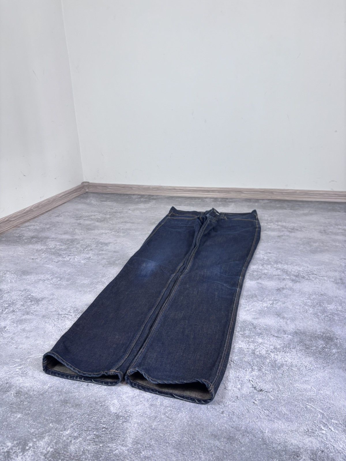 Acne Studios Acne Studios Max Raw Men’s Indigo Navy Blue Denim Jeans Size US 31 - 3 Thumbnail