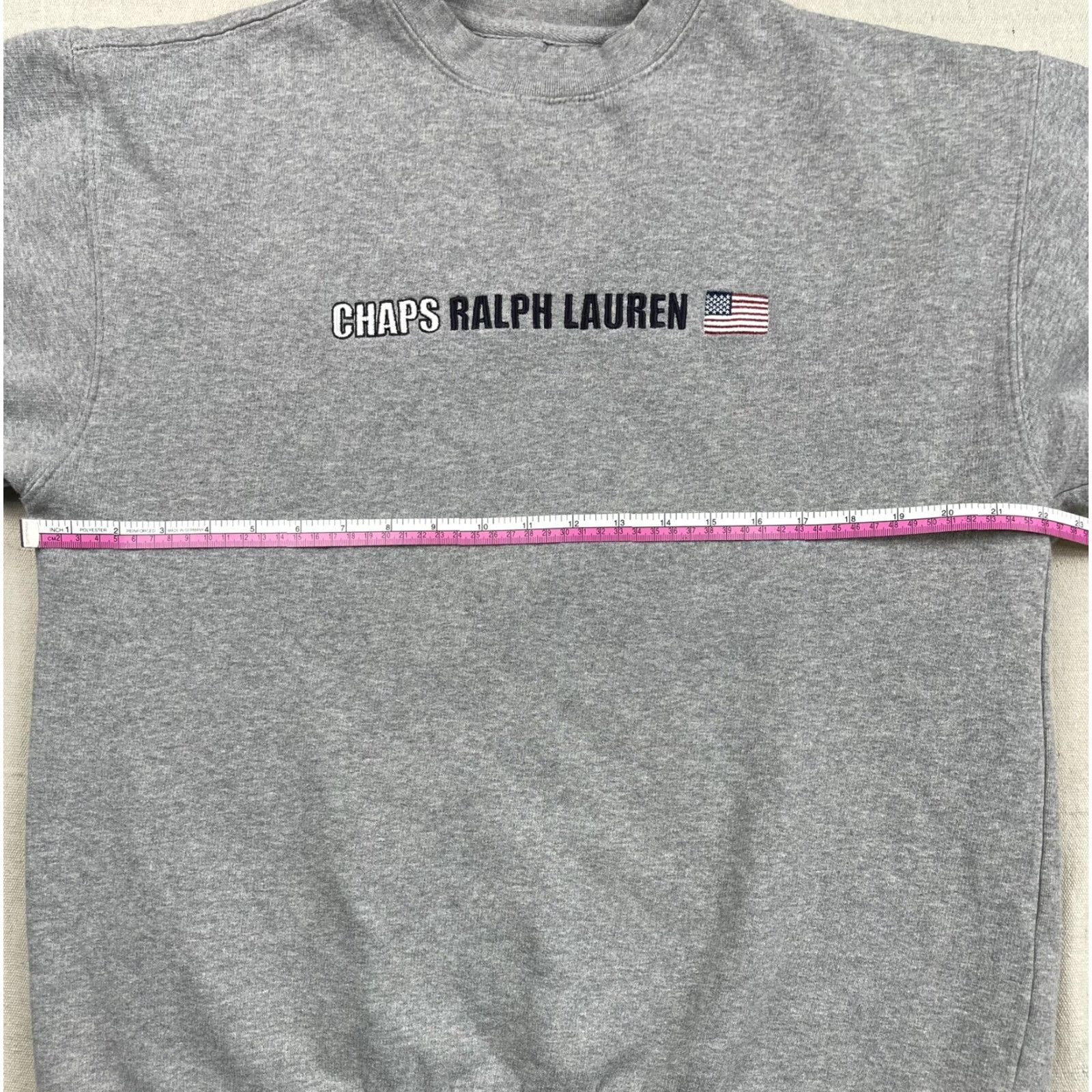 Ralph Lauren VINTAGE Ralph Lauren Chaps Sweatshirt Crewneck Gray Sz M 90s Logo Embroidered Men Pullover Regular Knit Cotton Polyester University? Size US M / EU 48-50 / 2 - 5 Thumbnail