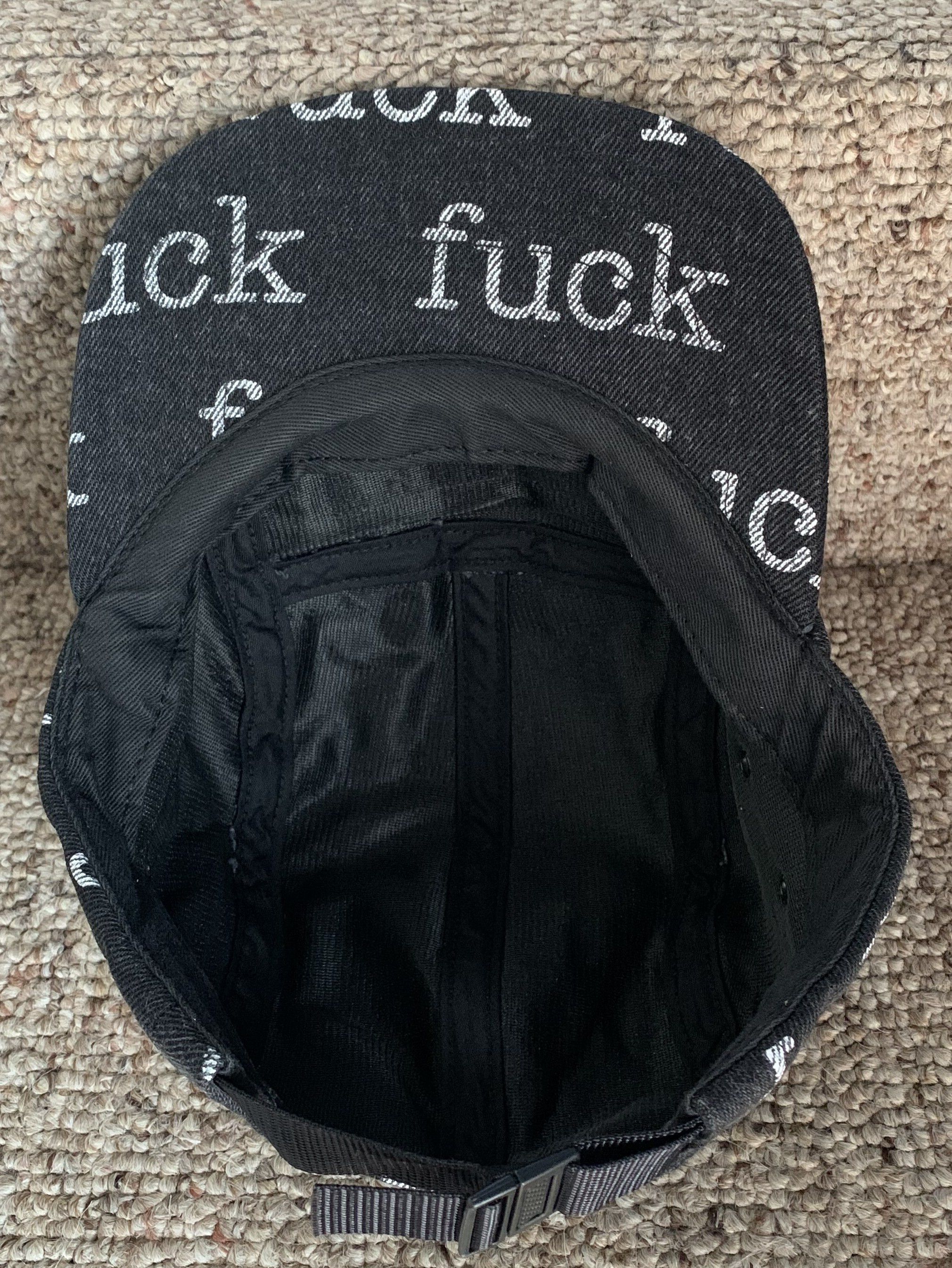Supreme S/S 2013 Supreme Fuck Denim Camp Hat Size ONE SIZE - 8 Thumbnail