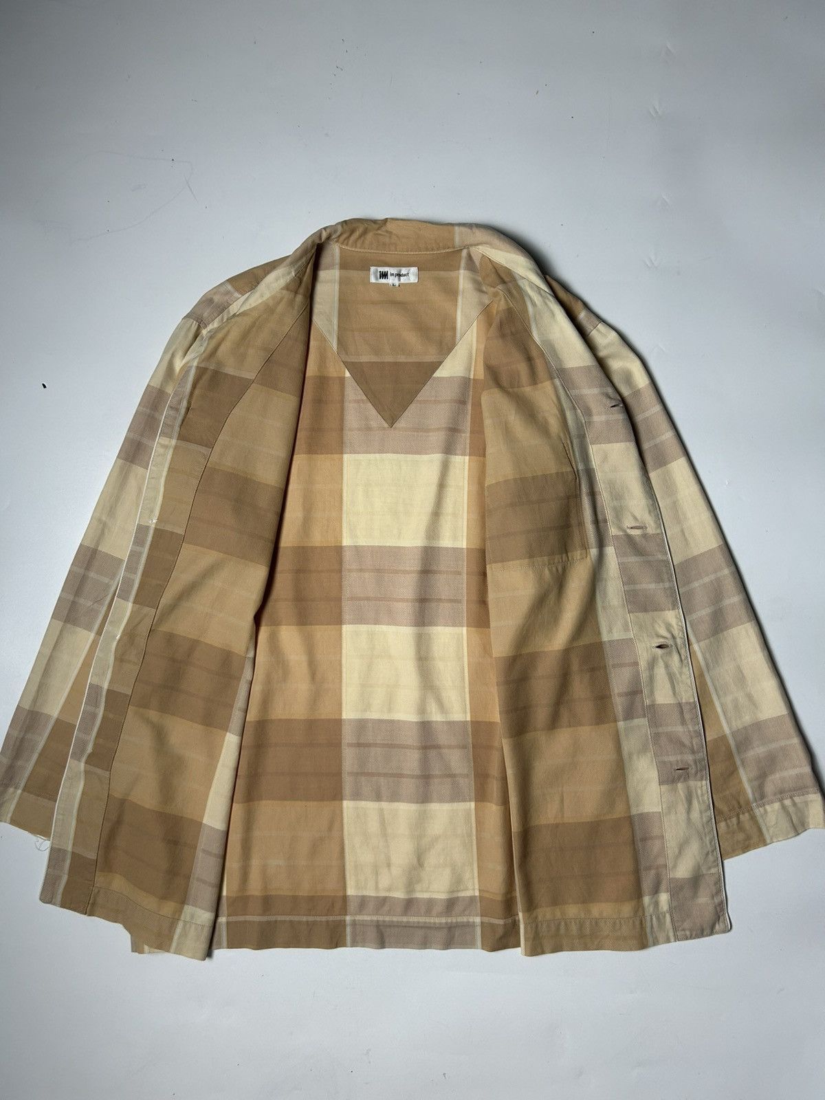 Designer × Issey Miyake × Japanese Brand ISSEY MIYAKE CHECKERED PYJAMA SHIRT Size US L / EU 52-54 / 3 - 3 Thumbnail
