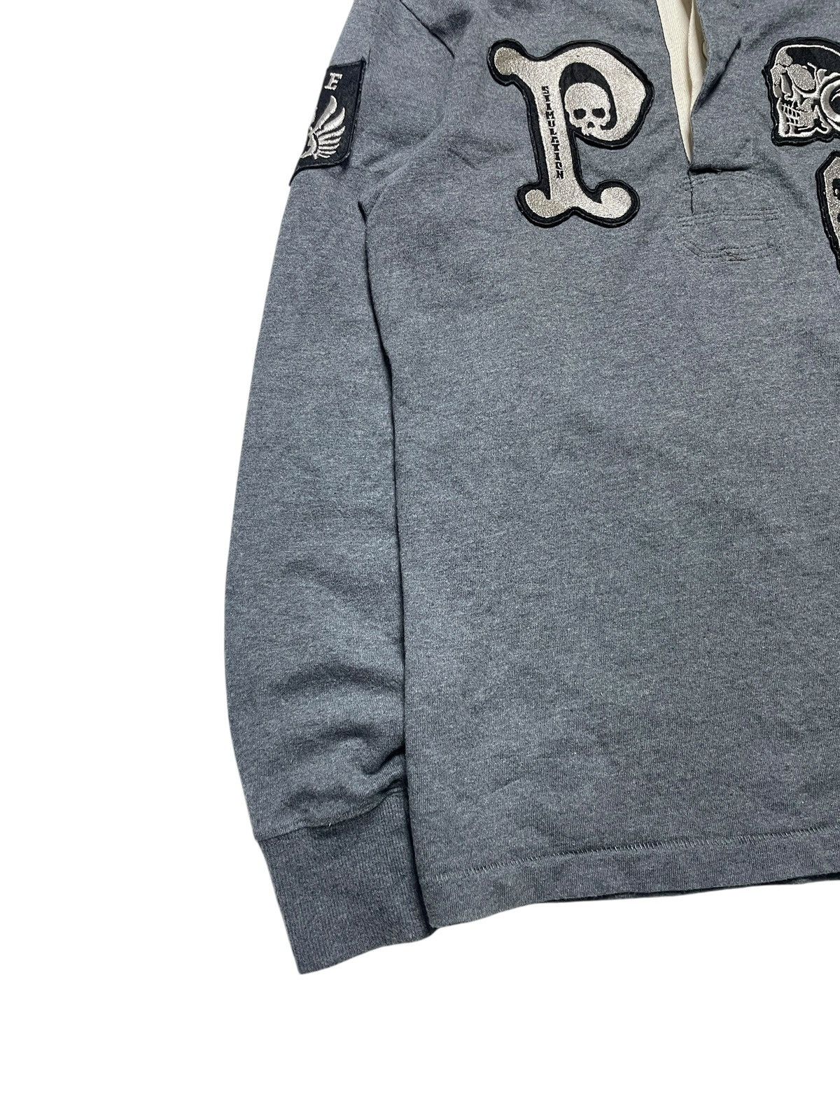 PPFM PPFM Skull Patch Longsleeve Polo Size US M / EU 48-50 / 2 - 6 Thumbnail