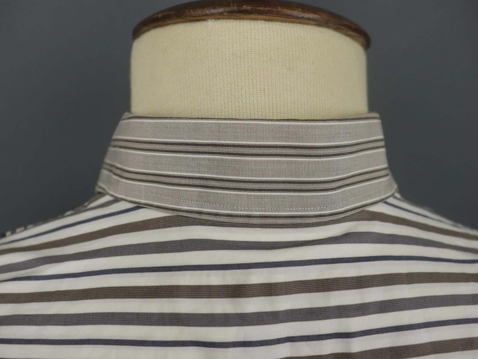 Etro ETRO Multi Striped Cotton Collared Button-Up Shirt Size 39 Size US M / EU 48-50 / 2 - 11 Thumbnail