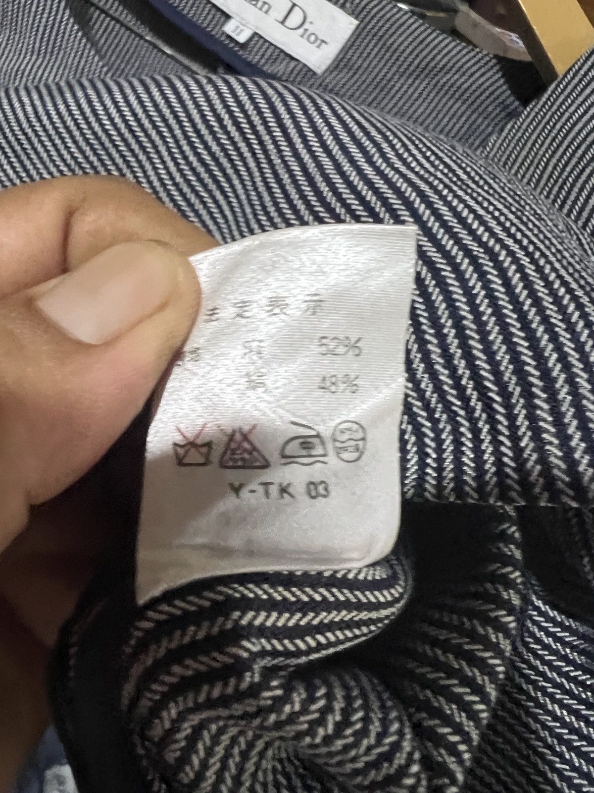 Christian Dior Monsieur 🔥Vintage Christian Dior Button Up Cropped Shirt Size S / US 4 / IT 40 - 11 Thumbnail