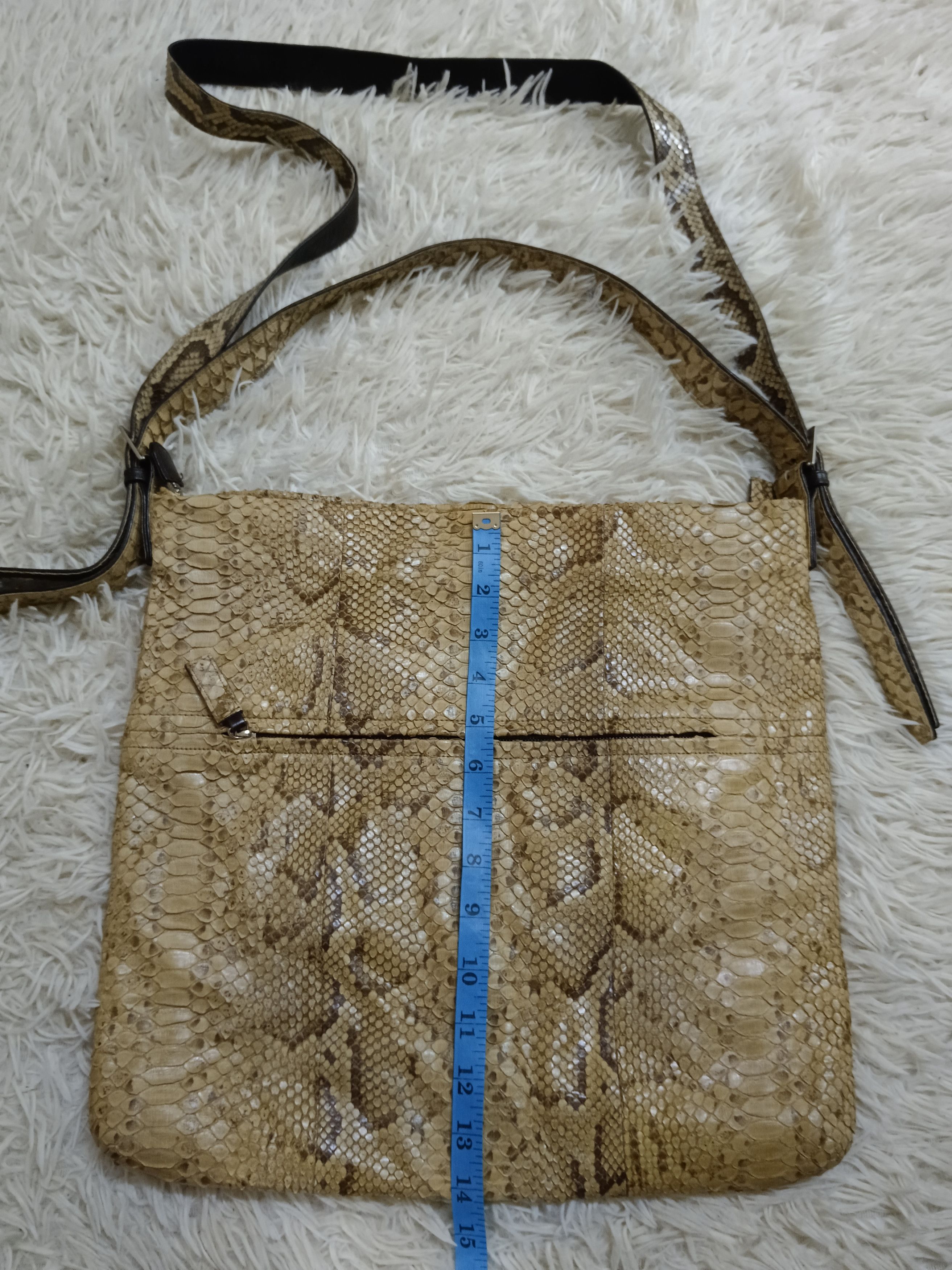Leather LEATHER PYTHON SKIN DONN MADE IN JAPAN 2WAYS Size ONE SIZE - 4 Thumbnail