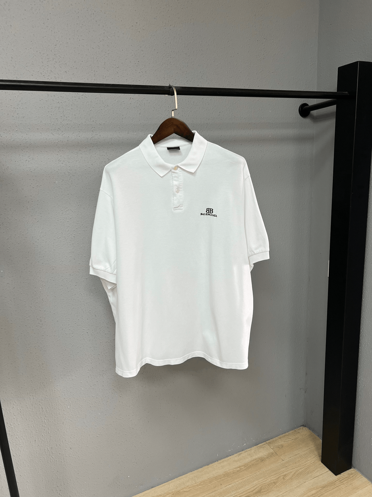 Balenciaga Balenciaga Double B Embroidered Polo Size US S / EU 44-46 / 1 - 1 Thumbnail