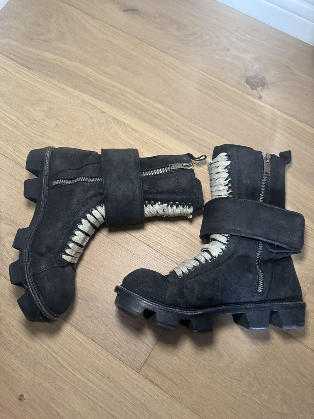 Rick Owens Rick Owen’s F/W13 PLINTH Megatooth Hikers Size US 10 / EU 43 - 3 Thumbnail