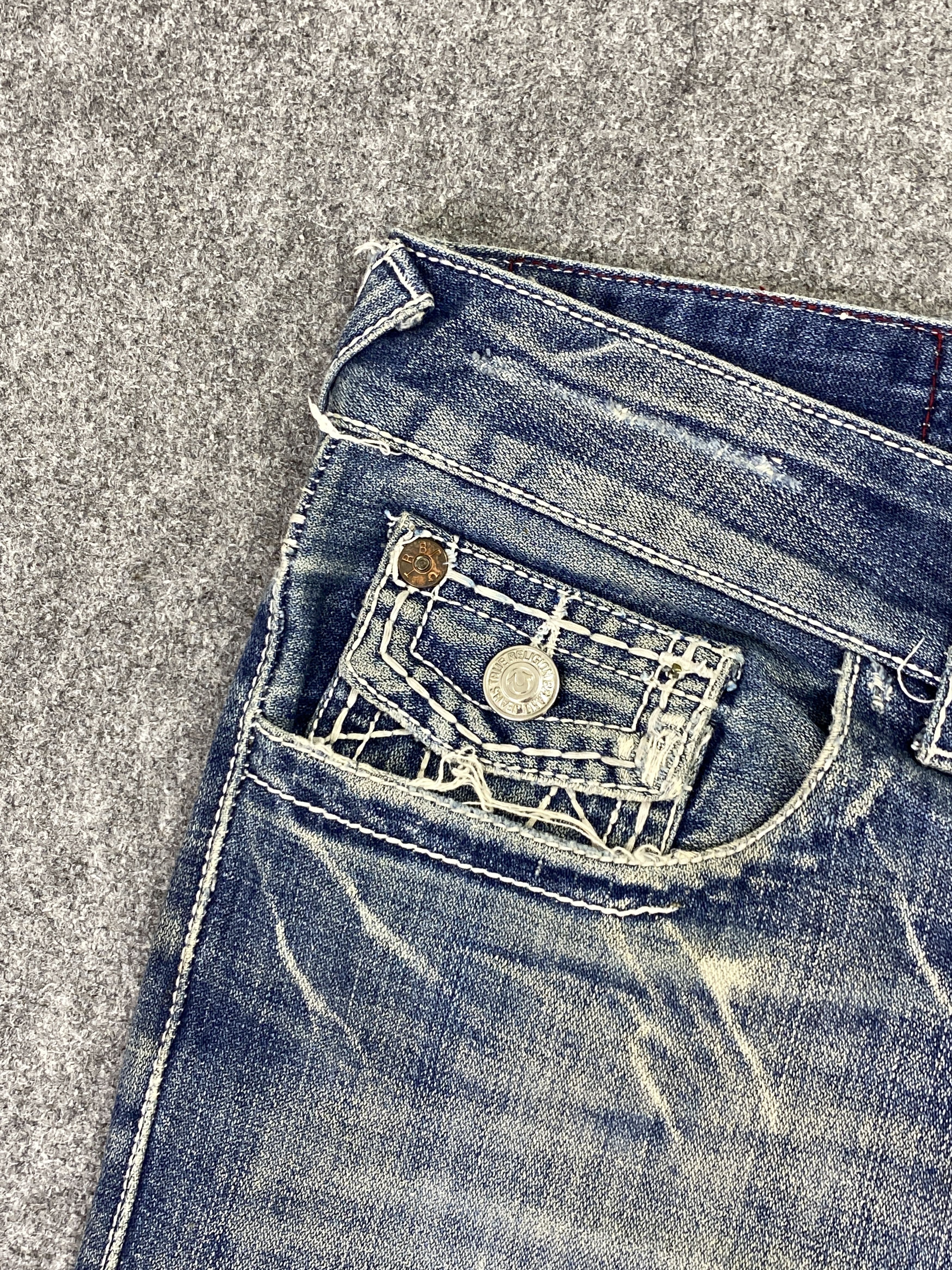True Religion Vintage True Religion Blue Faded Jeans DP2878 Size US 34 / EU 50 - 12 Thumbnail