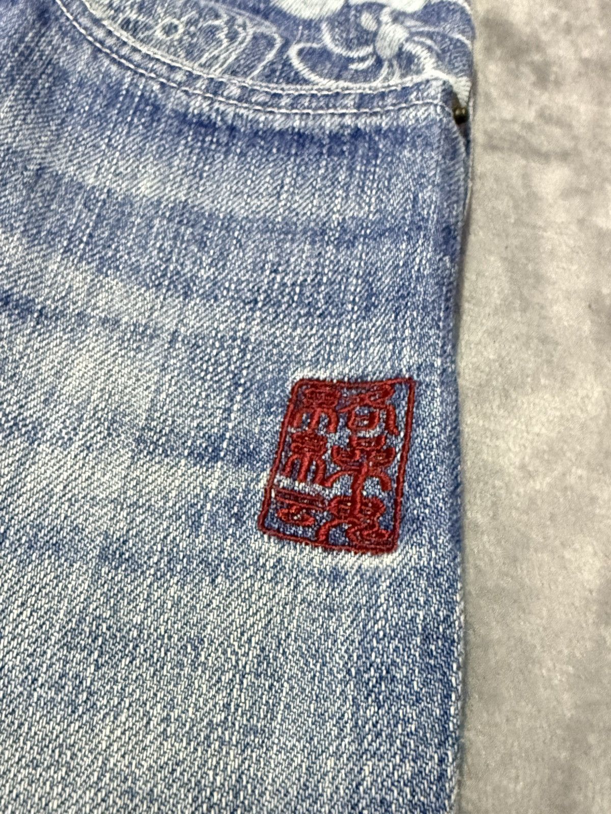 Japanese Brand × Red Monkey Karakuri Tamashi Artisanal constructed Pocket Baggy Jeans Size US 30 / EU 46 - 19 Thumbnail