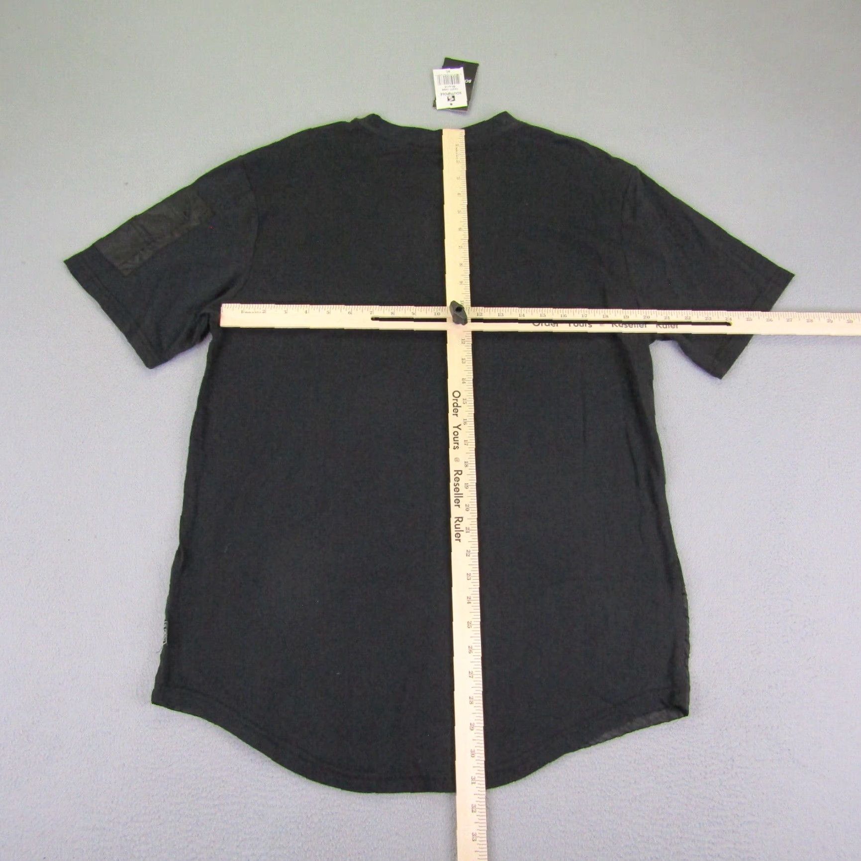 Southpole Southpole Shirt Mens XL Black Crewneck Short Sleeve Pockets Zip Size US XL / EU 56 / 4 - 6 Thumbnail