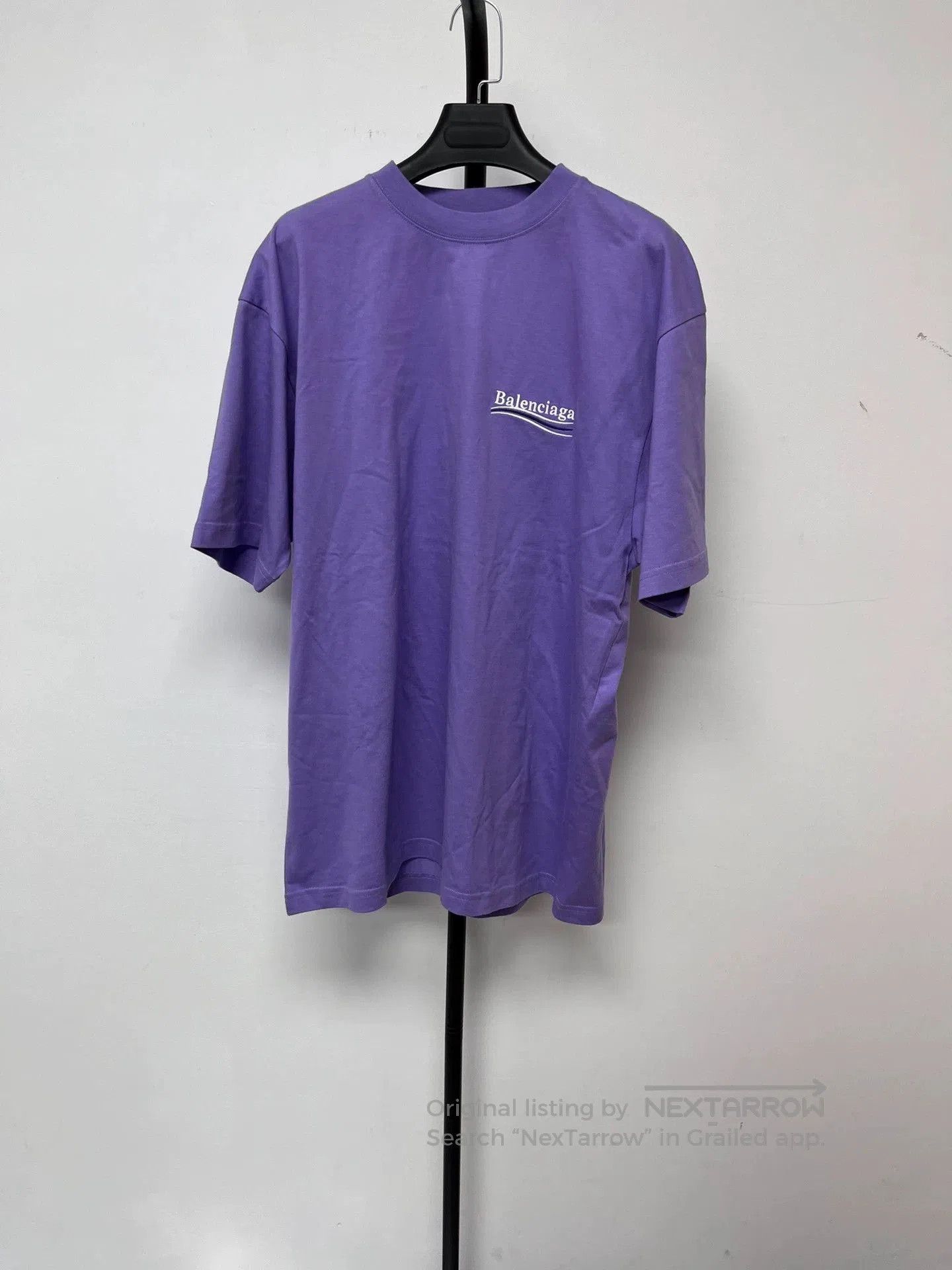 Balenciaga Balenciaga Logo Print Purple T-Shirt. Size US XS / EU 42 / 0 - 1 Thumbnail