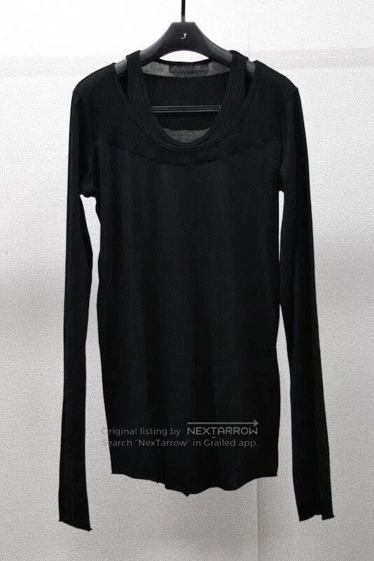 Julius 7 Black Long Sleeve T-Shirt.