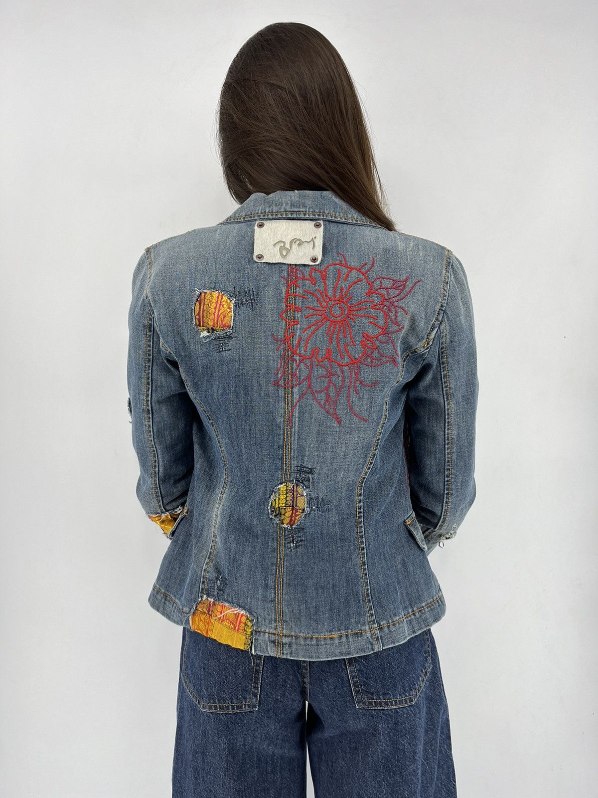 Bray Steve Alan × Japanese Brand Progetti & Prodotti Bray Vintage Y2K Denim Jacket Size S / US 4 / IT 40 - 10 Thumbnail