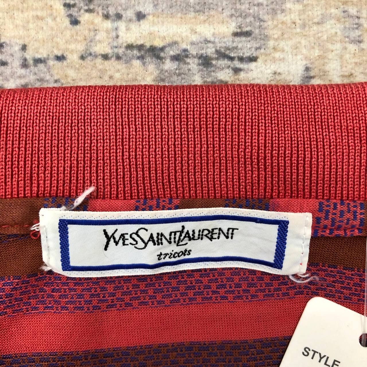 Tricots St. Raphael × Yves Saint Laurent T407 YVES SAINT LAURENT TRICOTS POLO SHIRTS Size US L / EU 52-54 / 3 - 5 Thumbnail