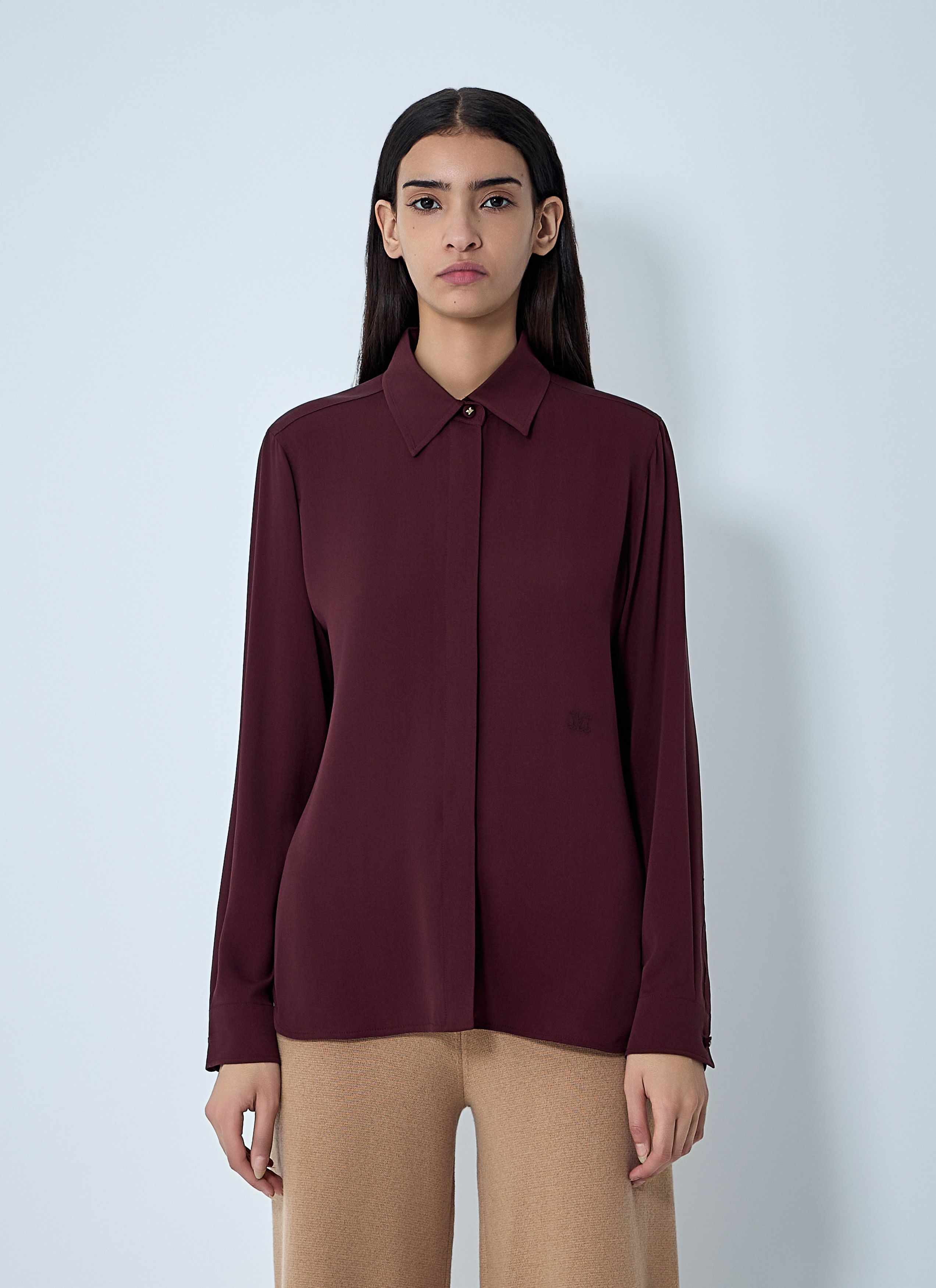 Max Mara Silk Shirt Size M / US 6-8 / IT 42-44 - 1 Thumbnail